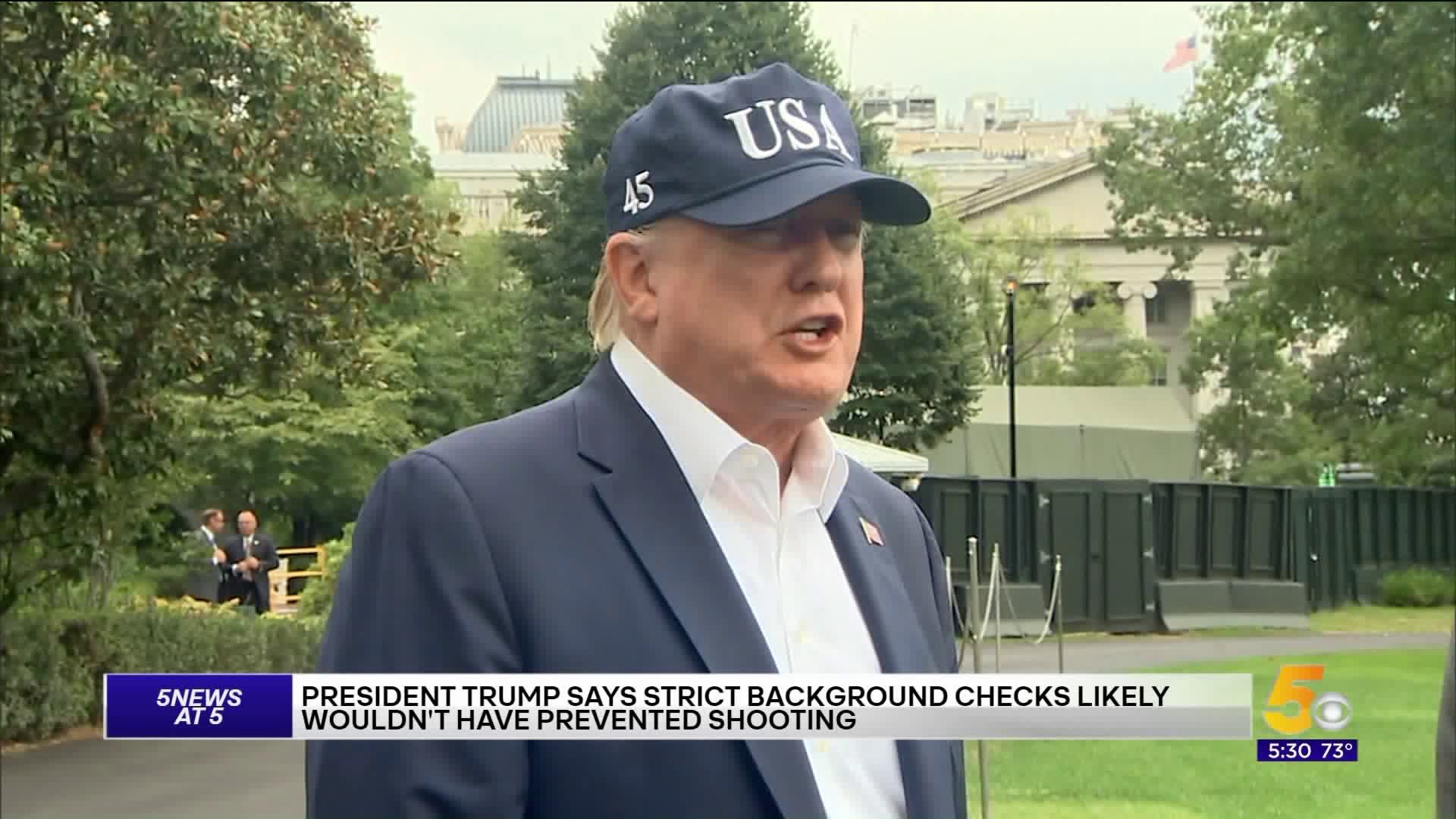 Trump Says He`ll Work With Congress To Stop Mass Shootings