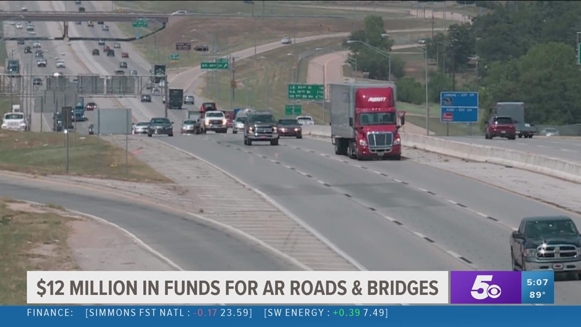 Arkansas to get 12 million in relief funds to repair roads and bridges