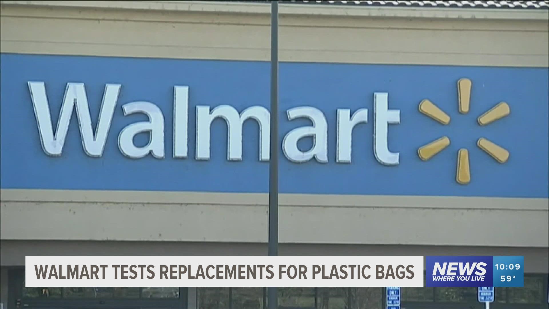 Walmart is testing a new replacement for single-use plastic shopping bags that will also benefit local organizations.