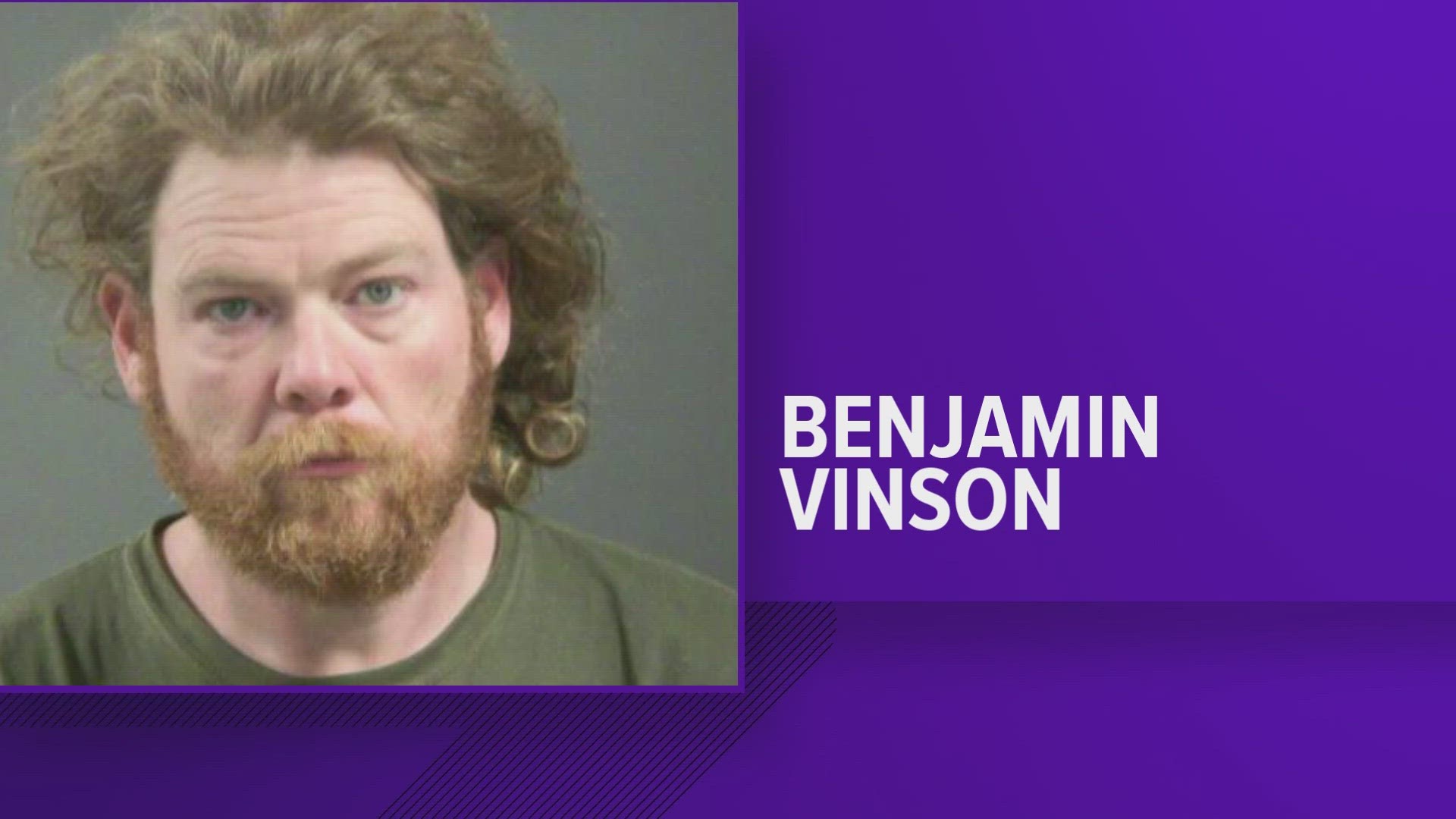 Benjamin Vinson was arrested in Fayetteville after being seen on video allegedly striking a baby, who later died.