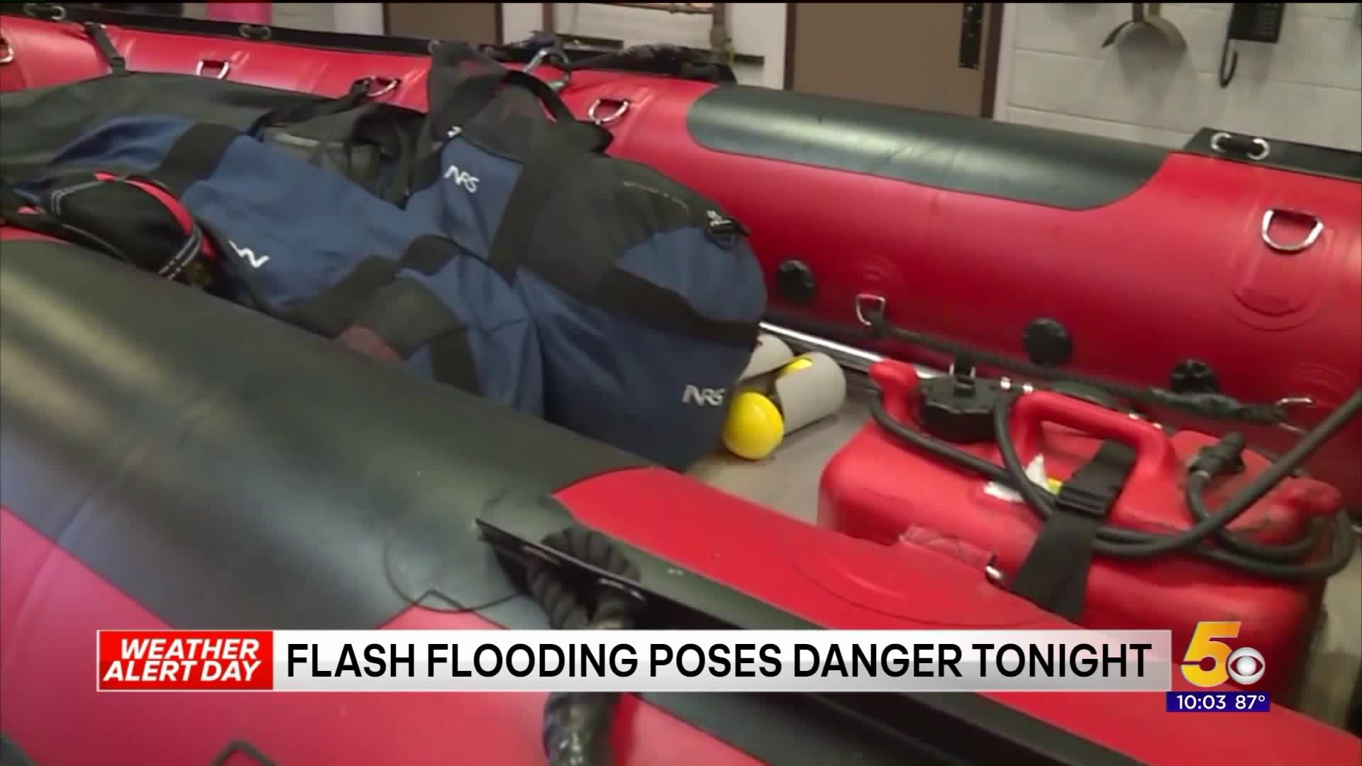 Rogers Fire Department Warning Drivers About The Dangers Of Flash Flooding