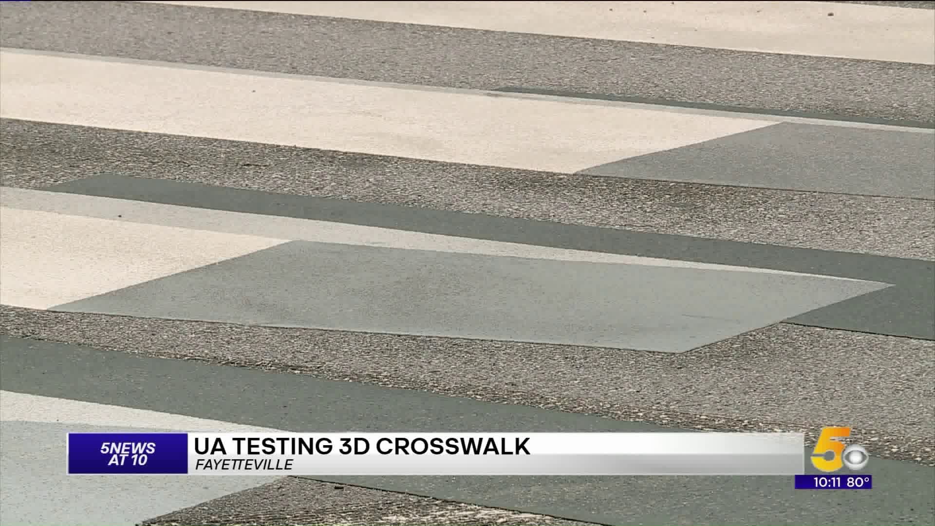 UA Testing Out 3D Crosswalk