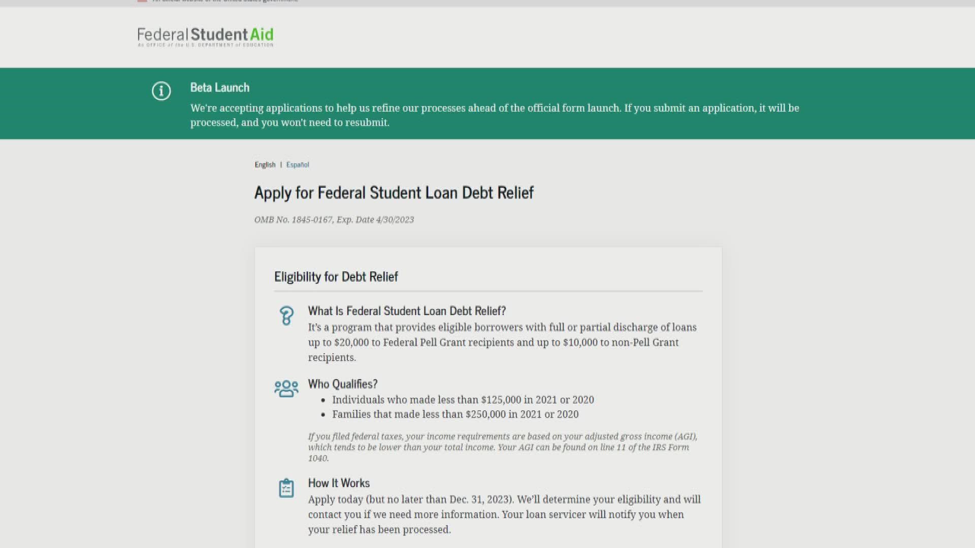 Student loan forgiveness application now open, here&rsquo;s how to apply 