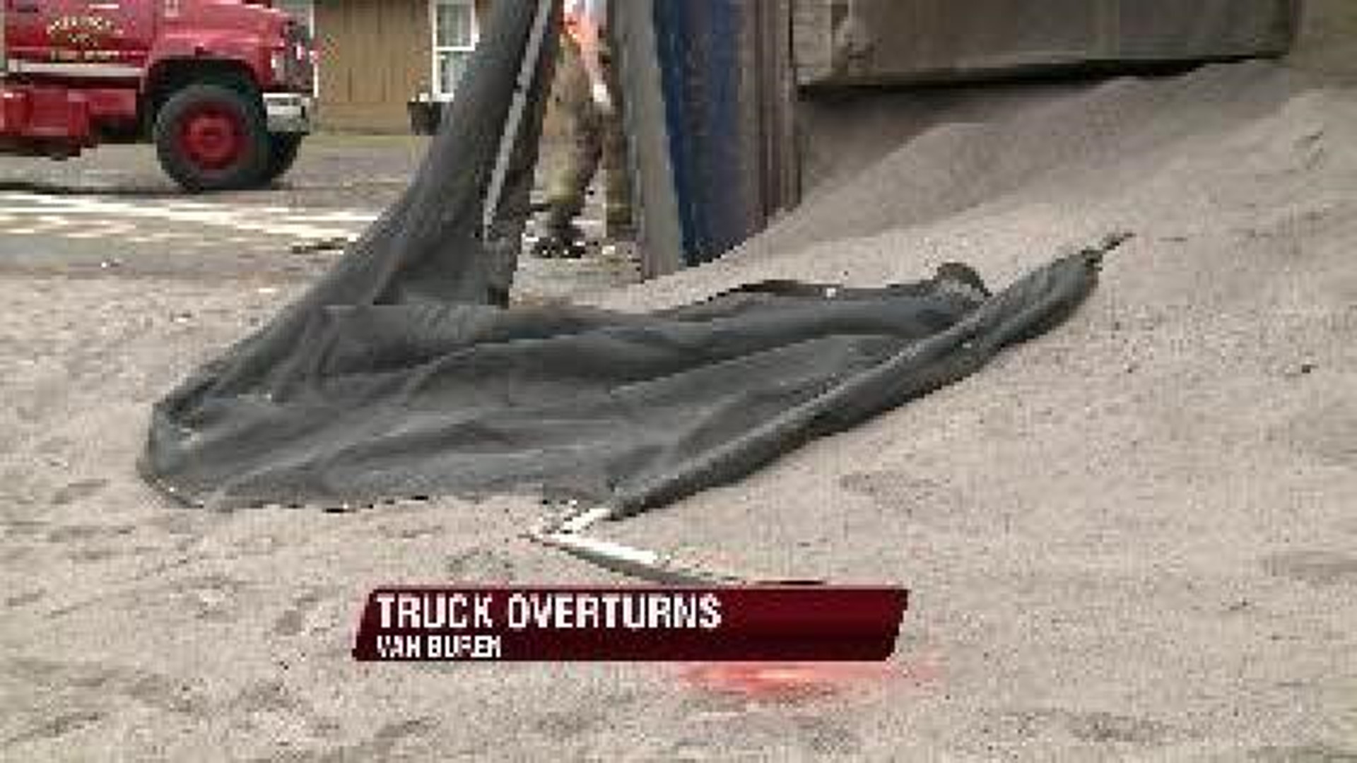 Dump Truck Overturns