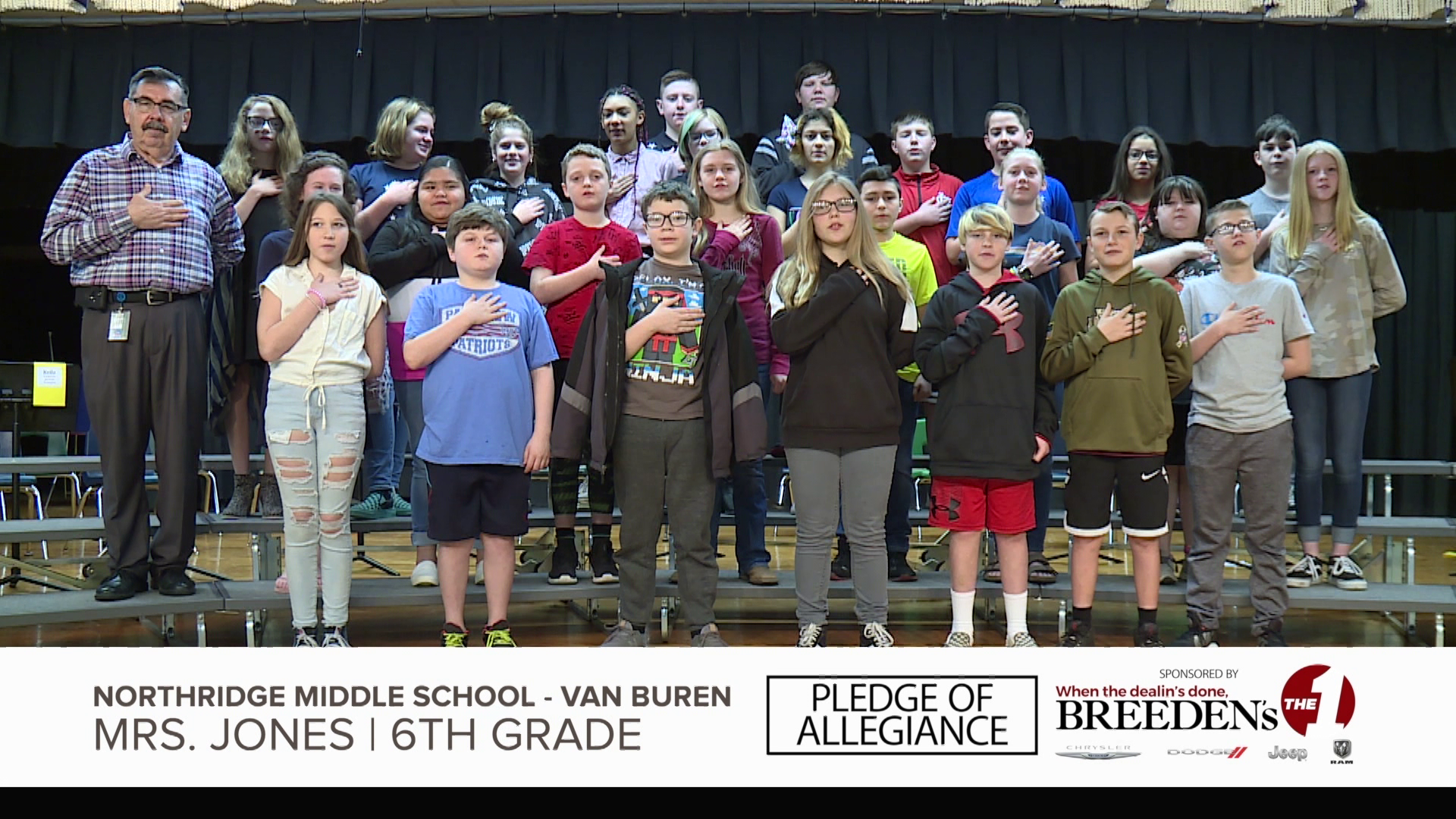 Mrs. Jones 6th Grade Northridge Middle School, Van Buren