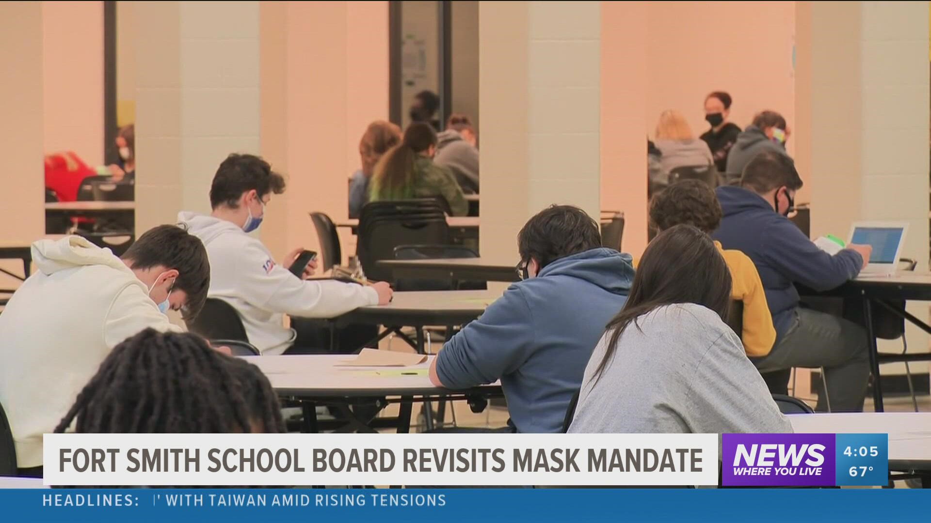 Fort Smith Board of Education is revisiting the district's mask mandate.