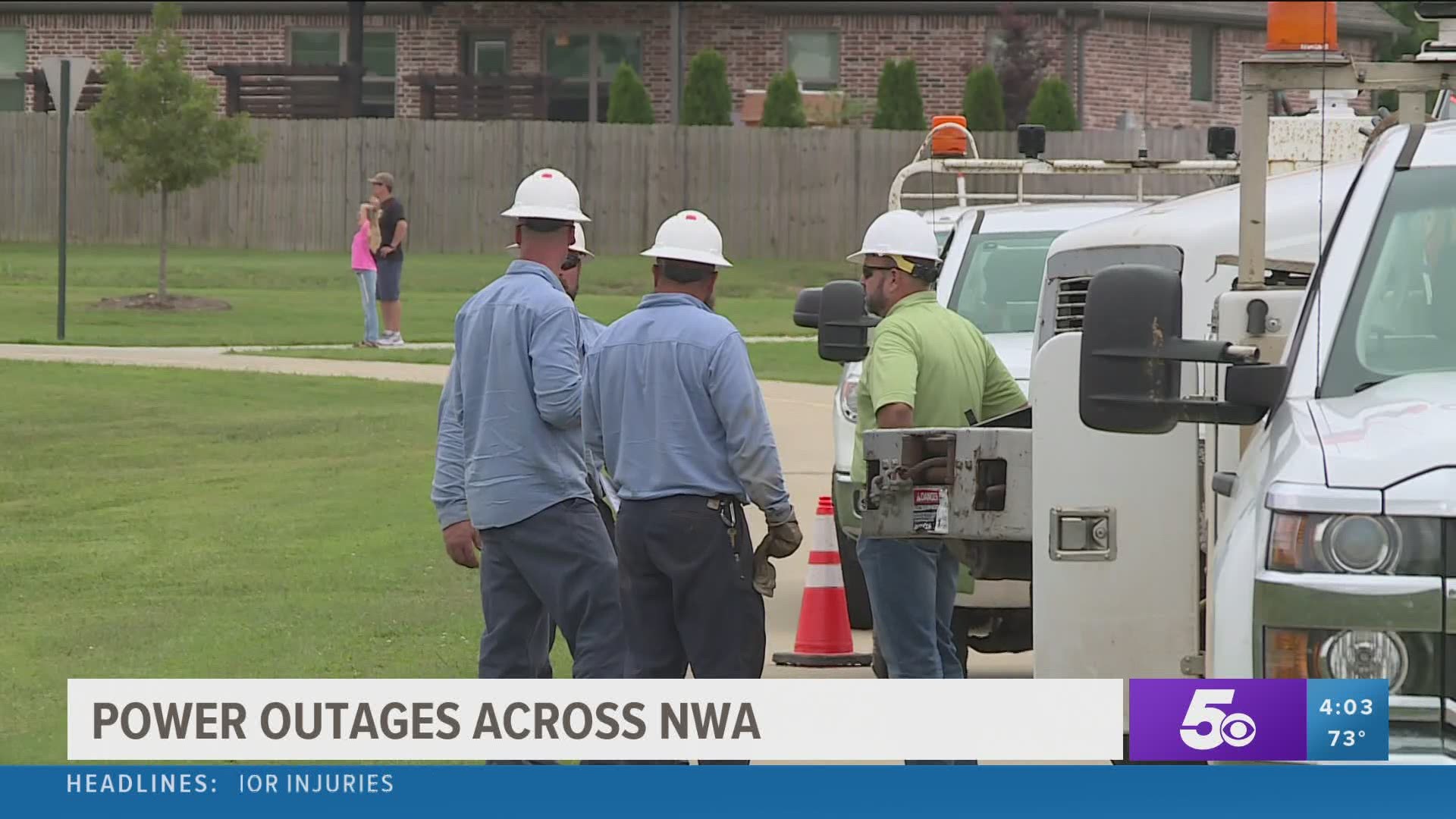 Power outages across Northwest Arkansas