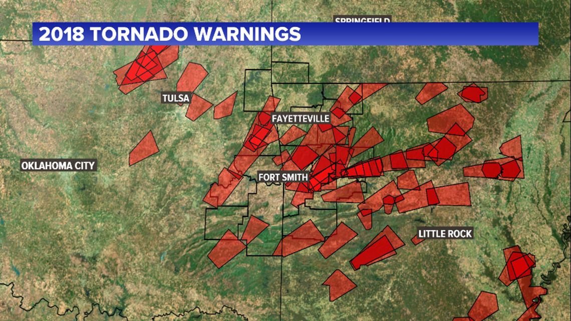 Tornado Warnings Year-By-Year | 5newsonline.com