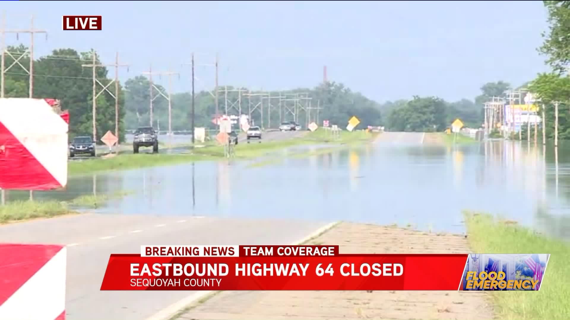 Eastbound Hwy 64 Closed