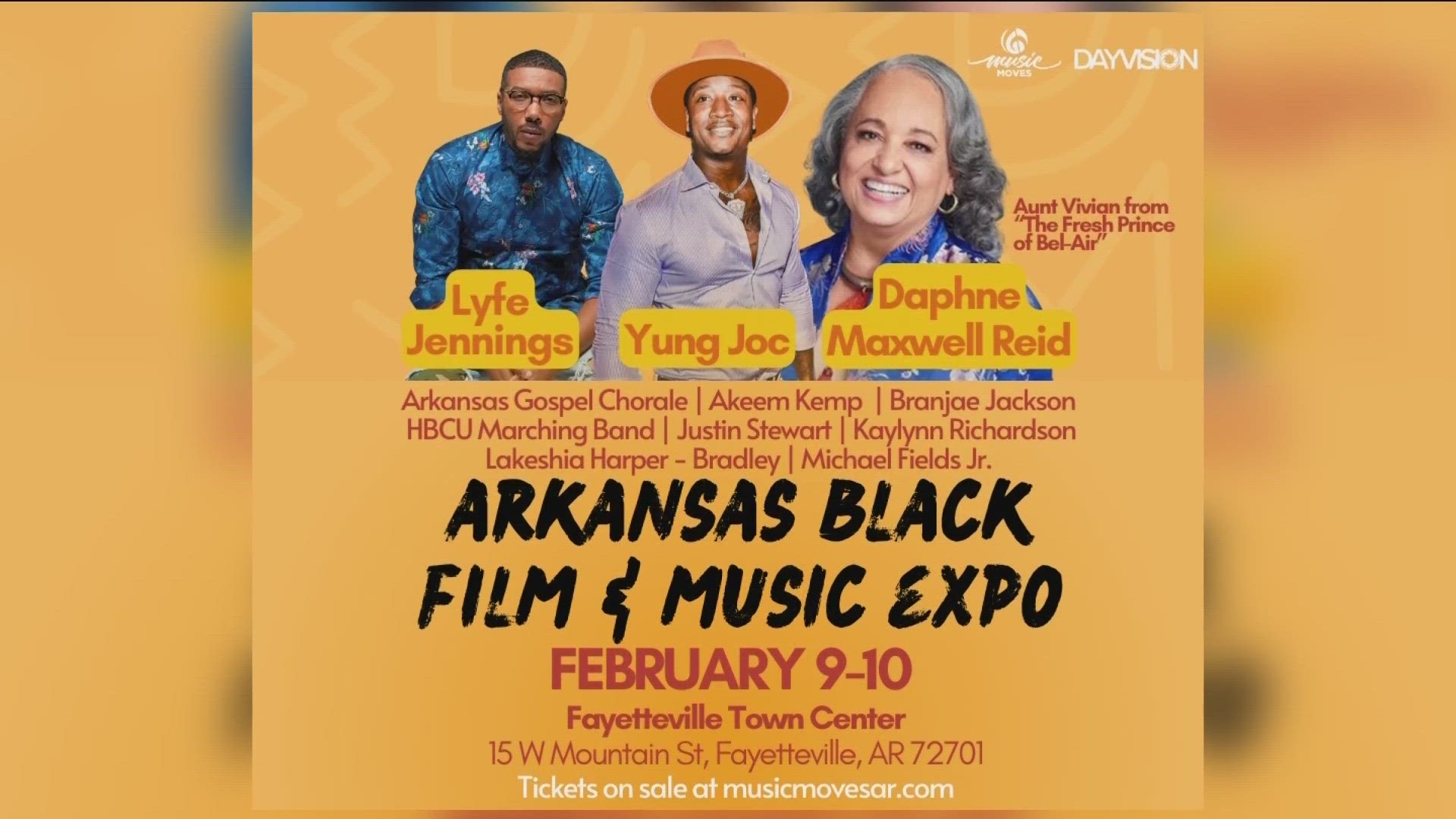 CREATORS FROM AROUND THE REGION ARE GATHERING IN FAYETTEVILLE FOR THE ARKANSAS BLACK FILM AND MUSIC EXPO.