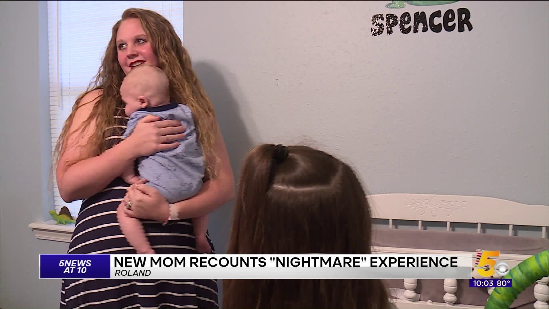 New Mom Recounts "Nightmare" Experience Delivering Son At Roland Birthing Center