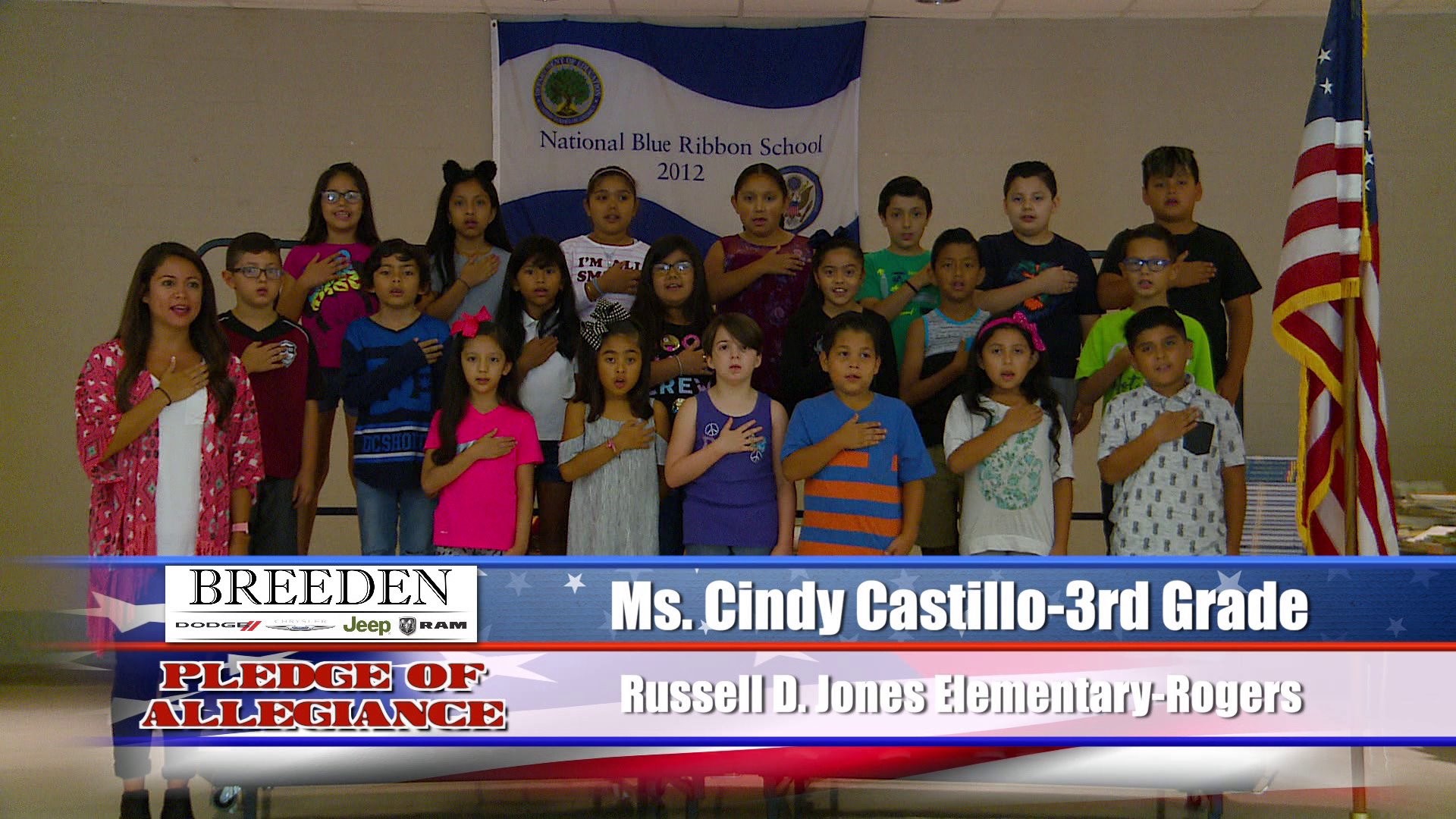 Mrs. Cindy Castillo  3rd Grade Russell D. Jones Elementary, Rogers