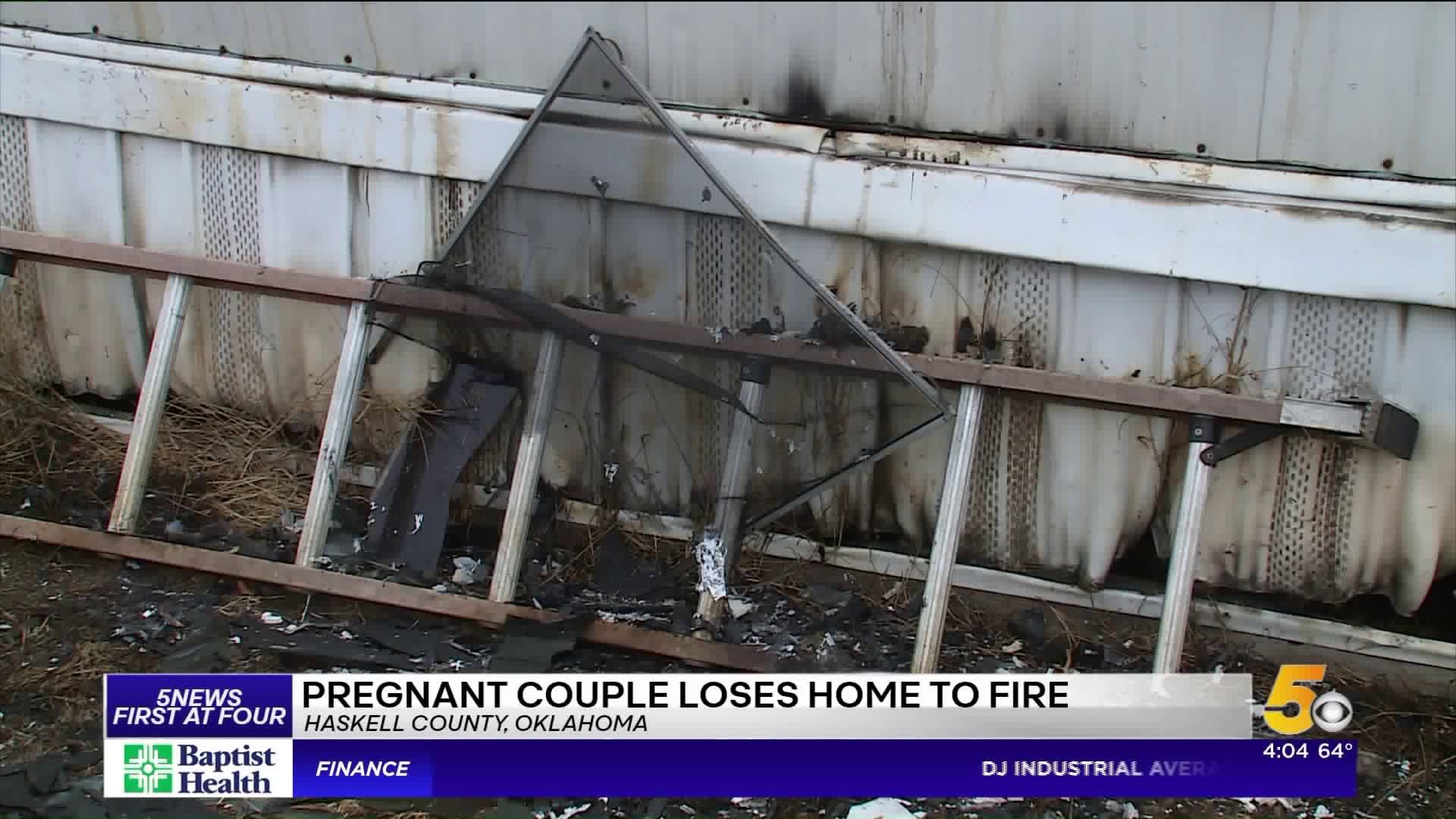 Pregnant Couple Loses Home in Fire