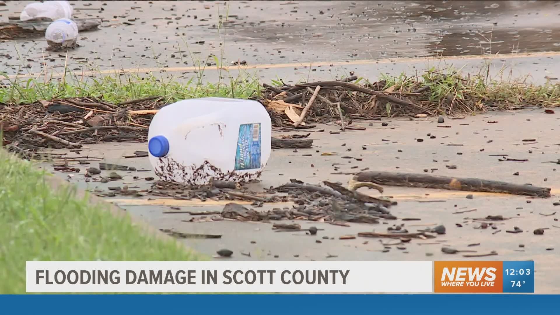 There has been quite a bit of damage in the county where backroads have been washed out. These are roads used by buses to transport kids to and from school.