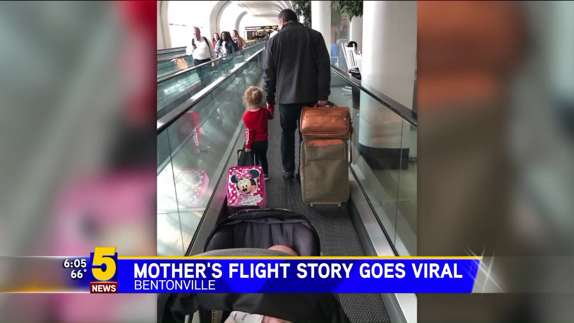 Mother`s Flight Story Goes Viral