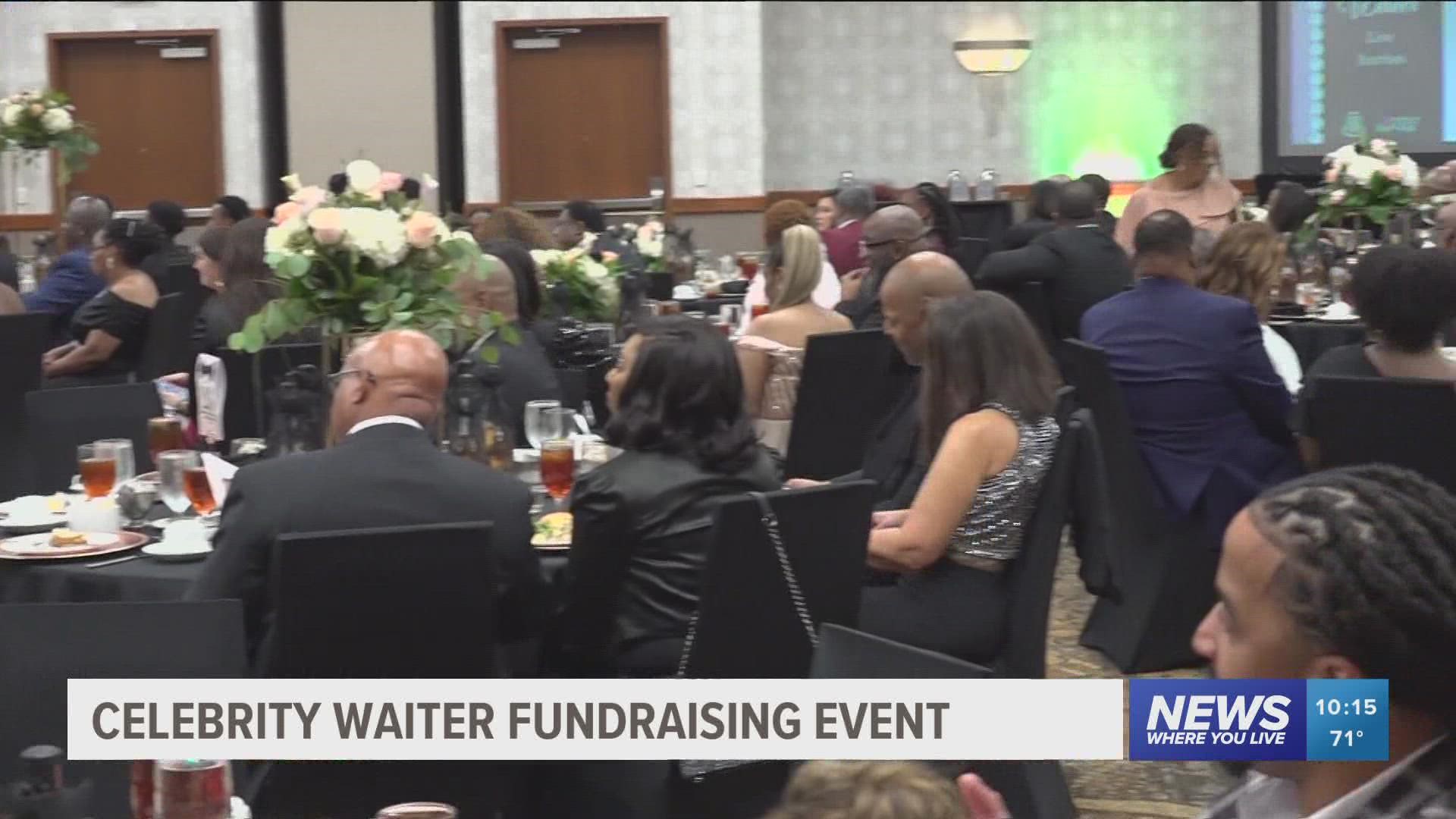 The Phi Alpha Omega chapter and the Tea Rose foundation hosted the 23rd annual celebrity waiter fundraising event to award scholarships to 16 students in NWA.