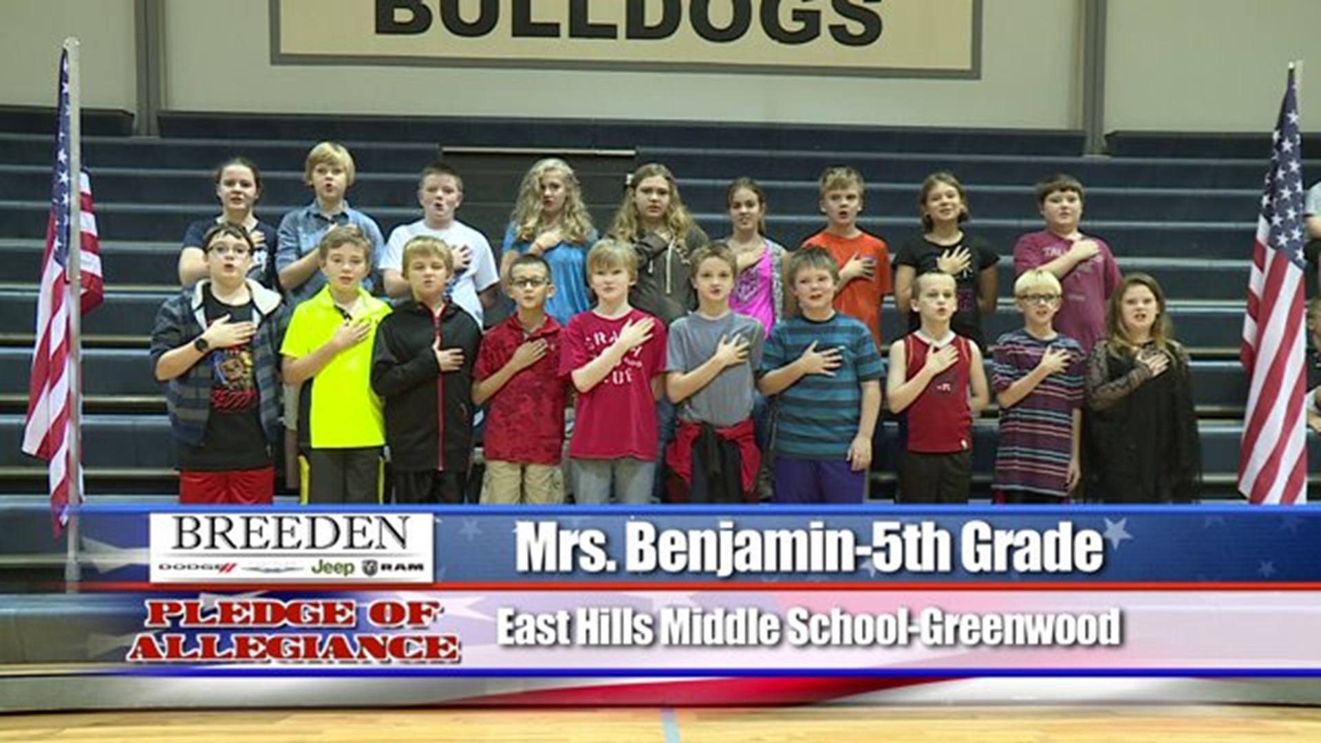 East Hills Middle School, Greenwood - Mrs. Benjamin - 5th Grade