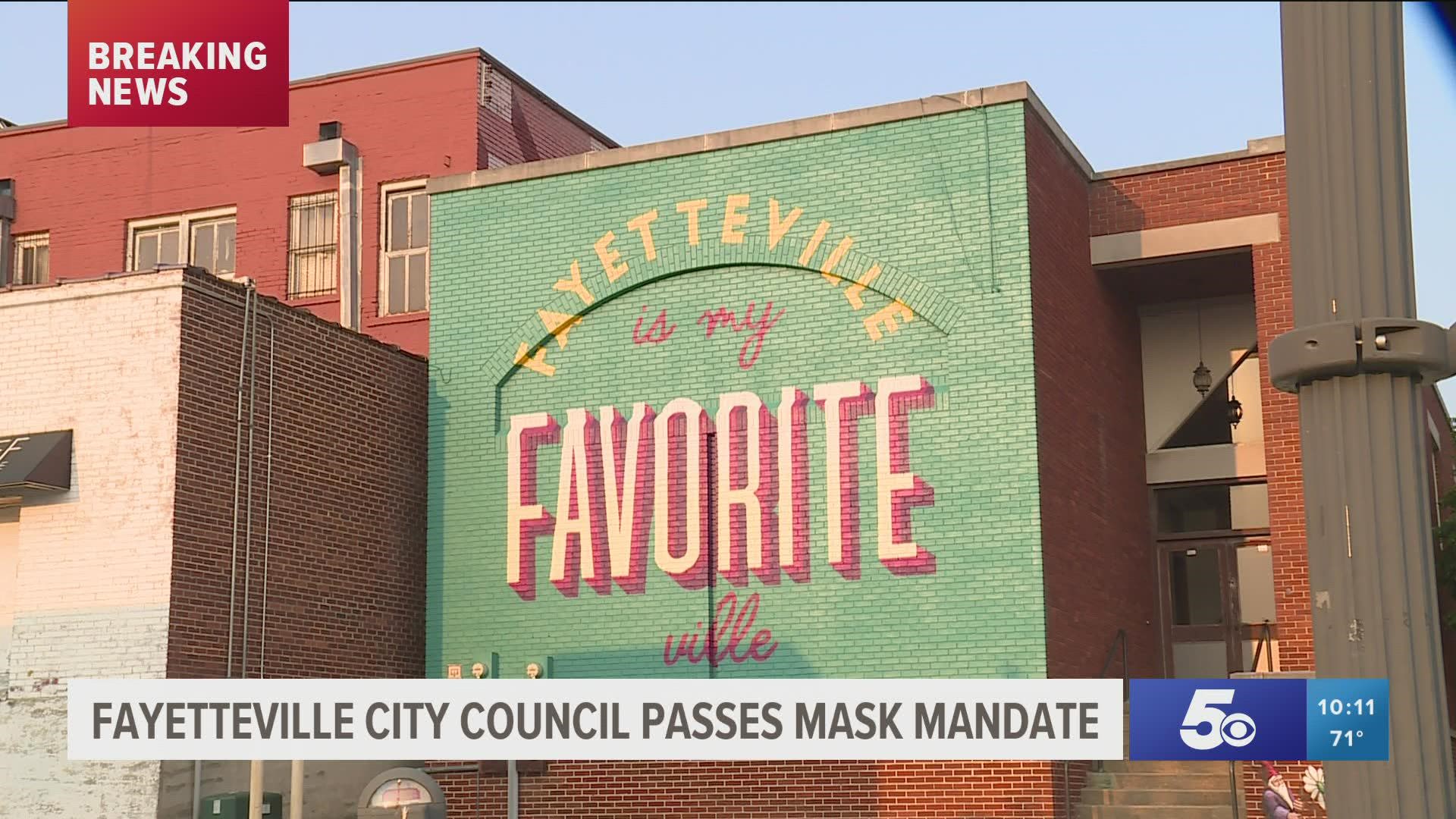 The council approved the mandate with a 7 to 0 vote Friday, August 6.