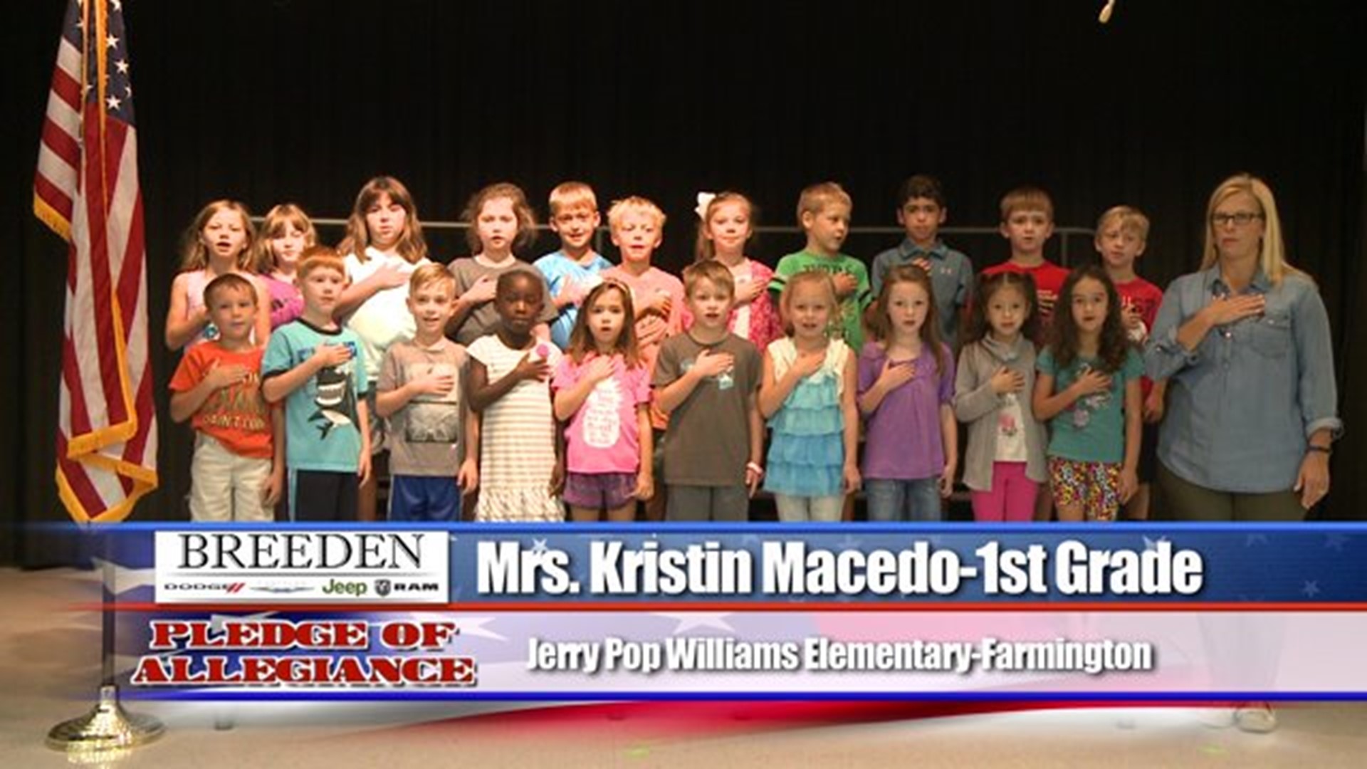 Jerry Pop Williams Elementary, Farmington - Mrs. Kristin Macedo - 1st Grade