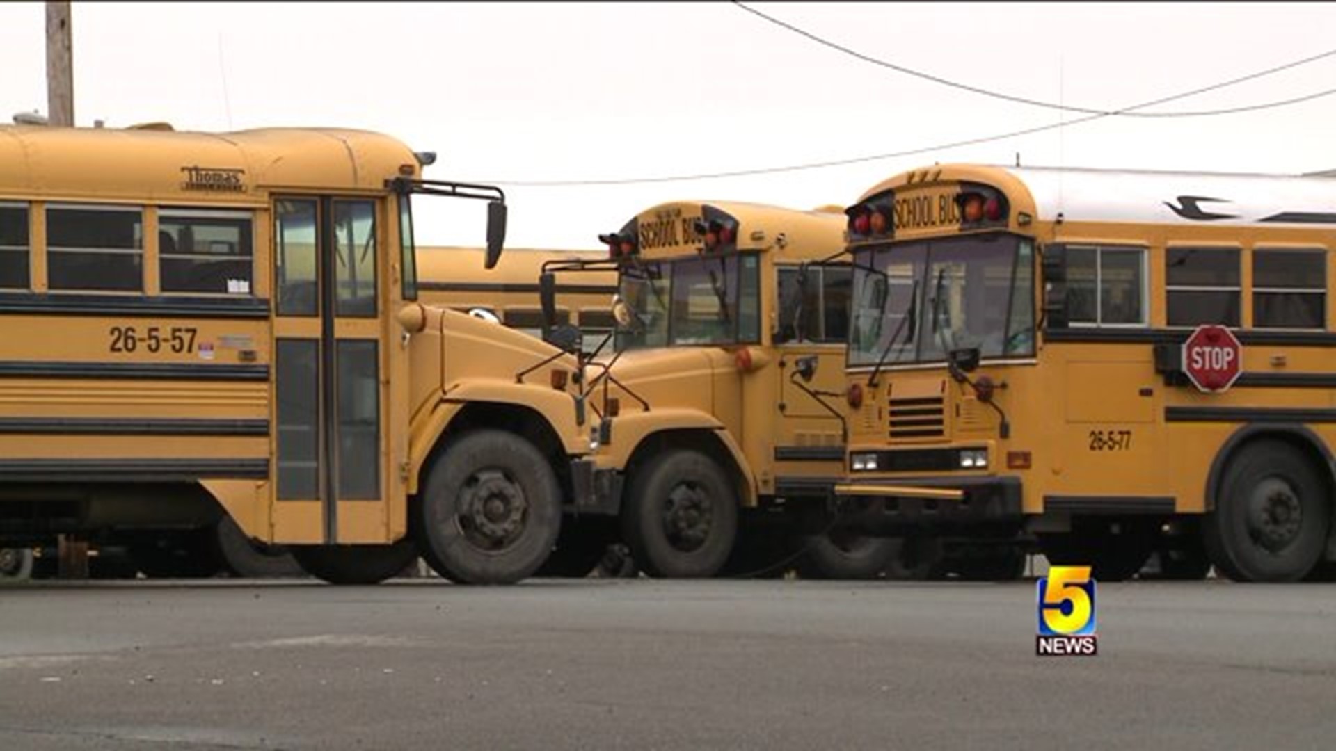 Driver Takes Photo Of Children Sitting On Moving School Bus` Steps