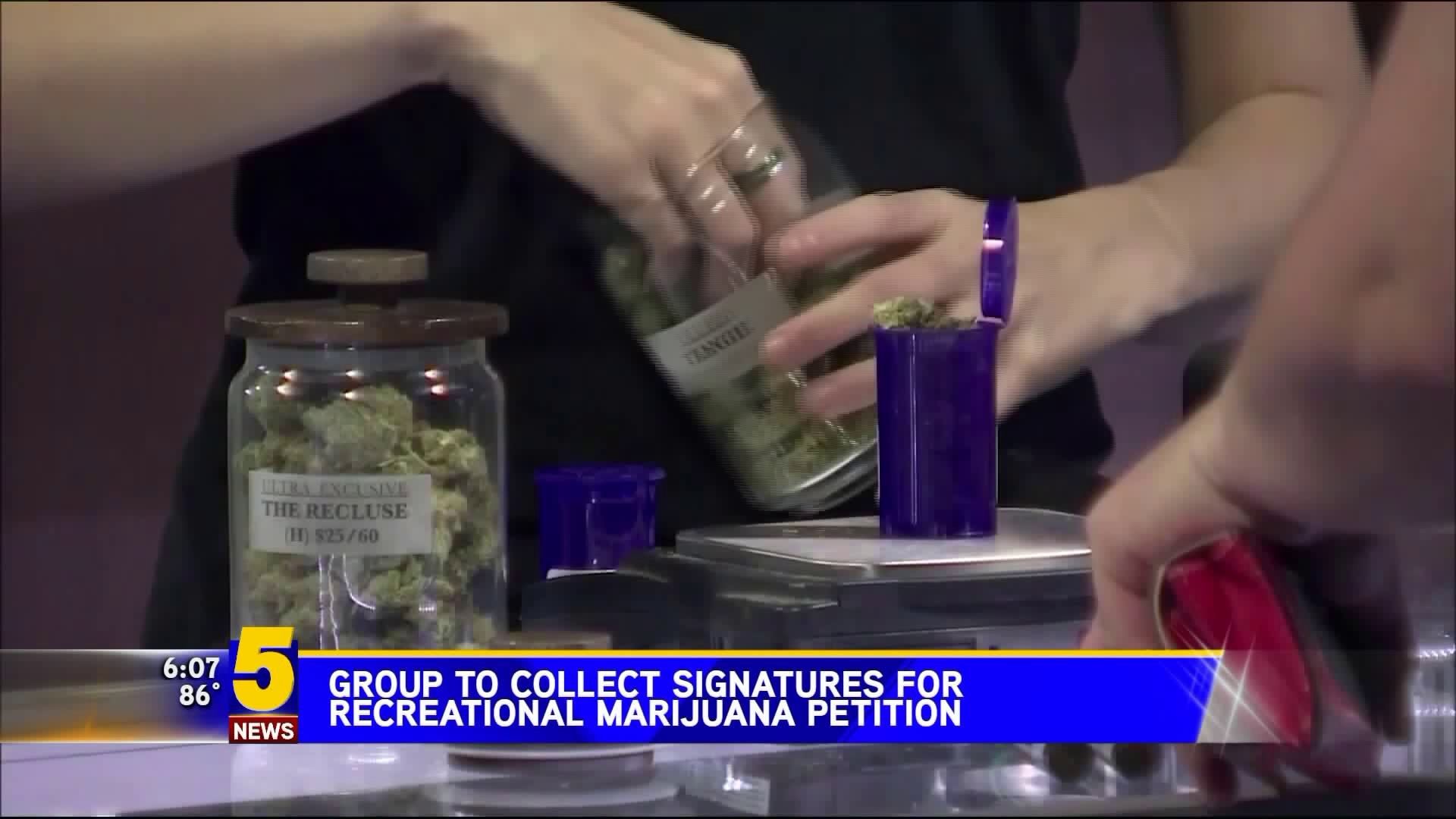 Group To Collect Signatures For Recreational Marijuana Petition