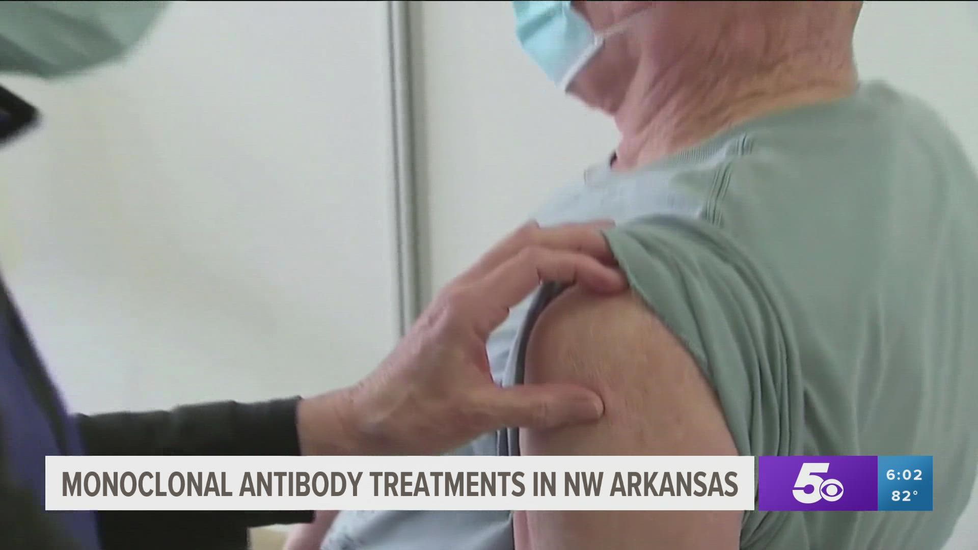 In an effort to keep people out of the hospital, UAMS and Washington Regional are offering monoclonal antibody injections to those with COVID-19.