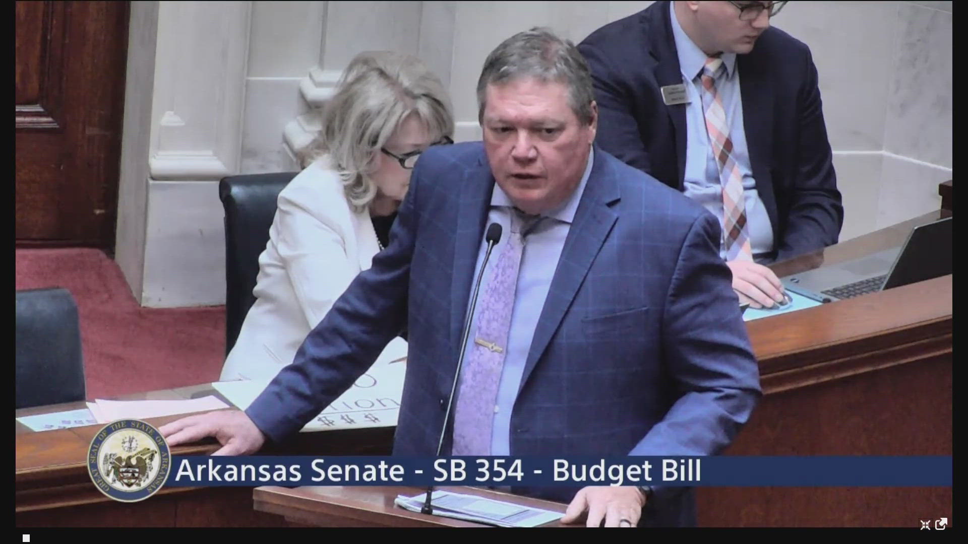 While Sen. Bryan King led the voice of opposition at Tuesday's meeting, Sen. Bart Hester spoke in support due to jail overcrowding. 