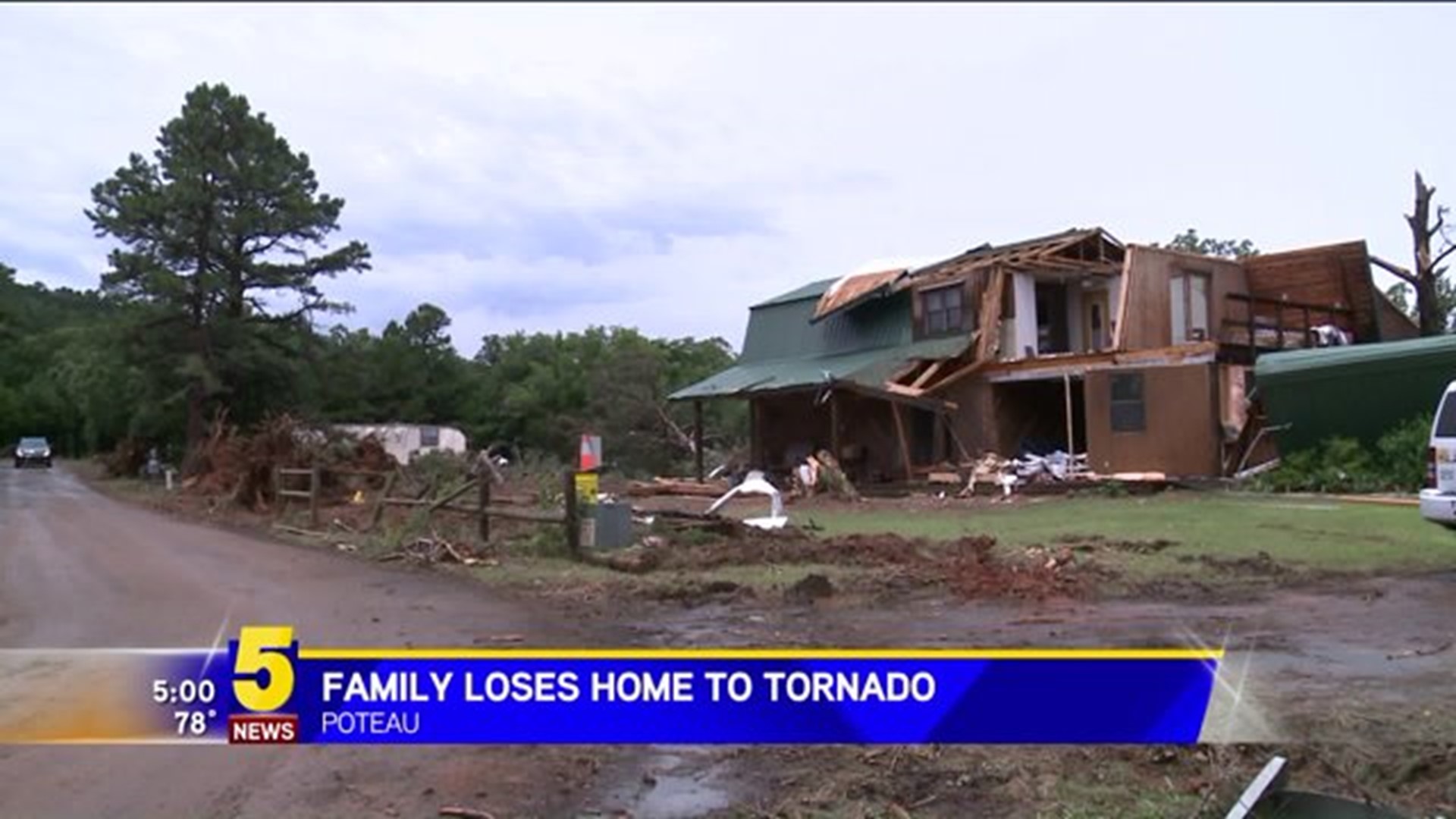 Poteau Home Destroyed