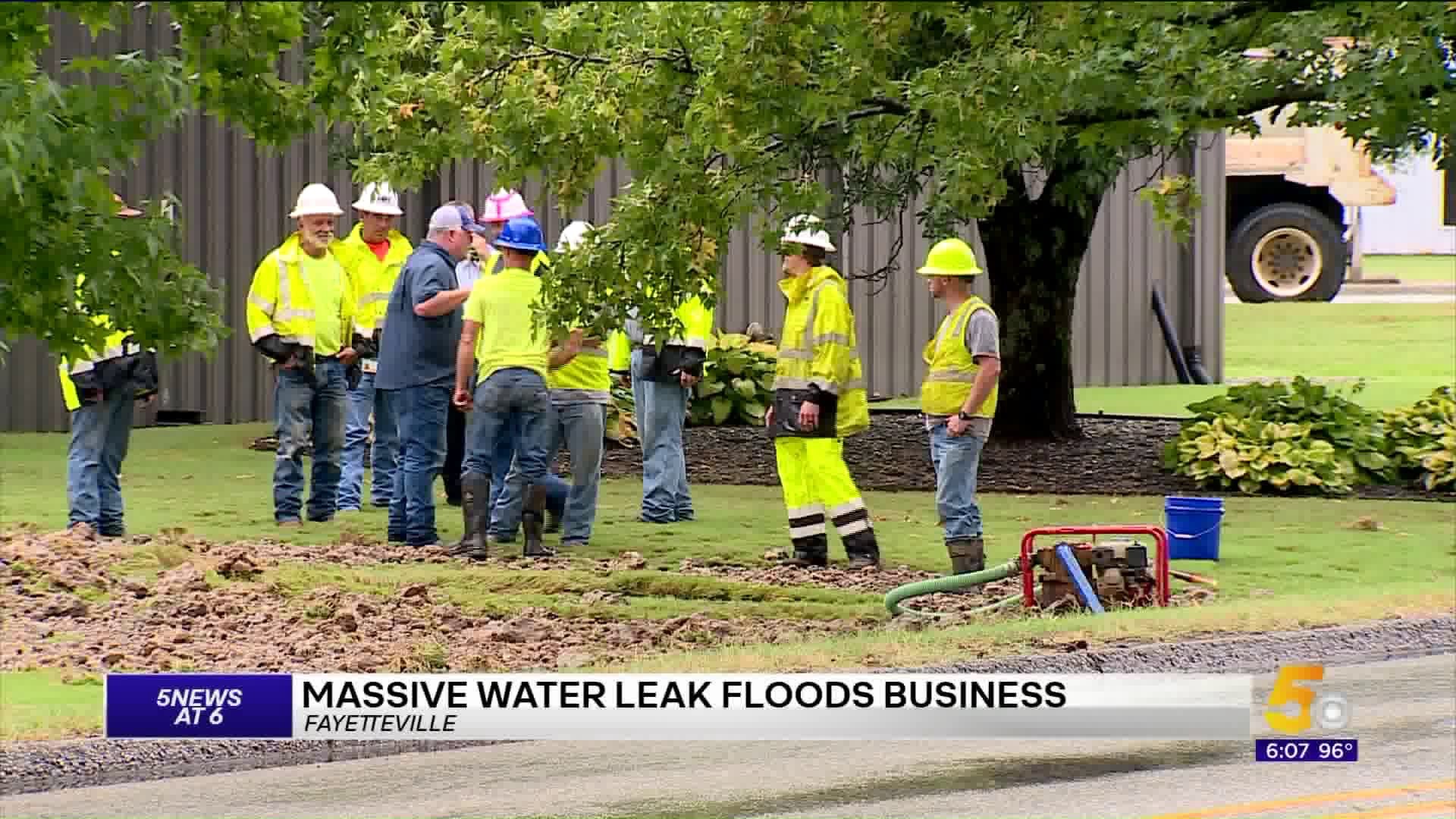 Fayetteville Firefighters Respond To Massive Water Leak; Building Flooded