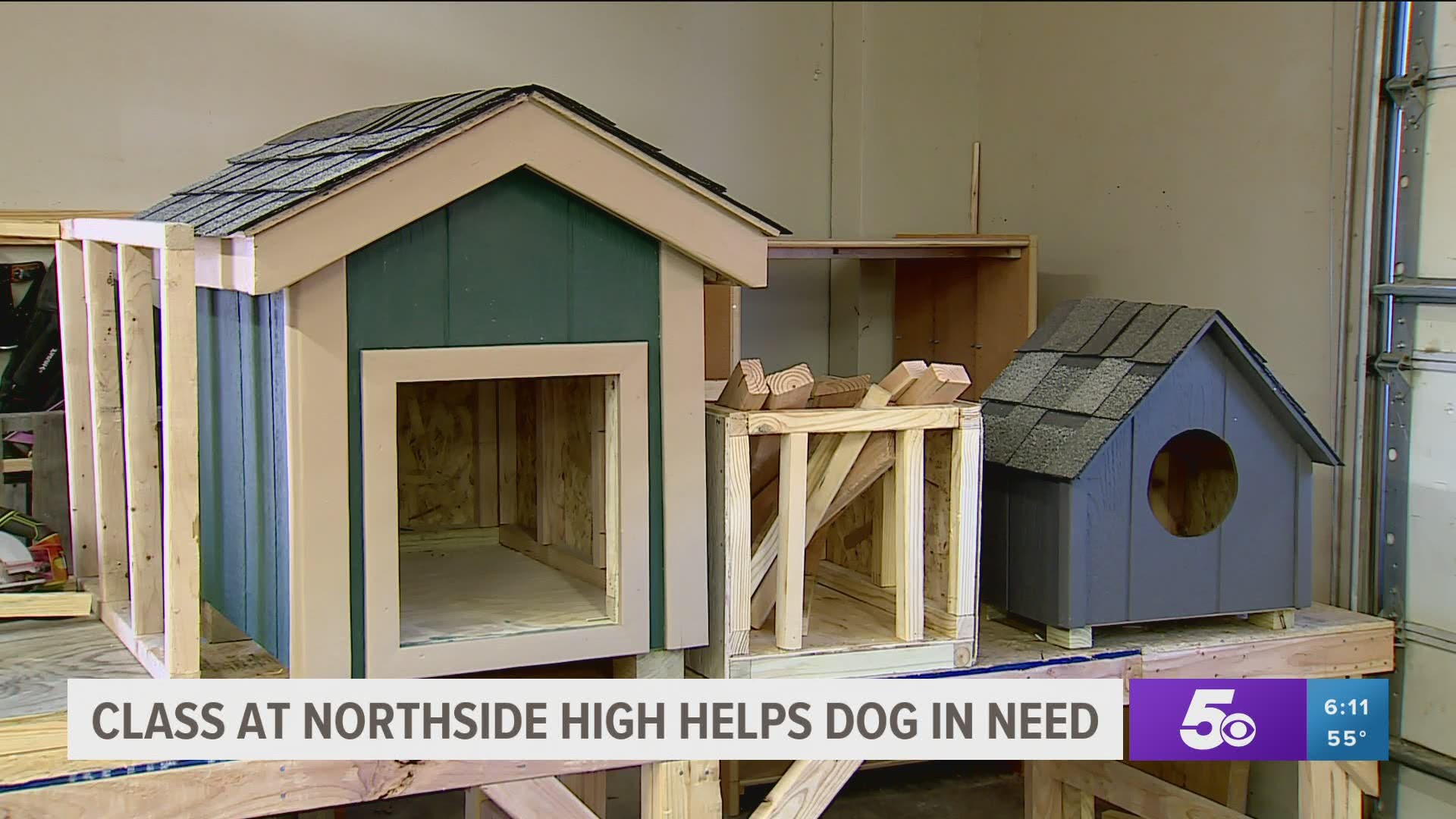 Northside High School students are building pet homes for those who need them.