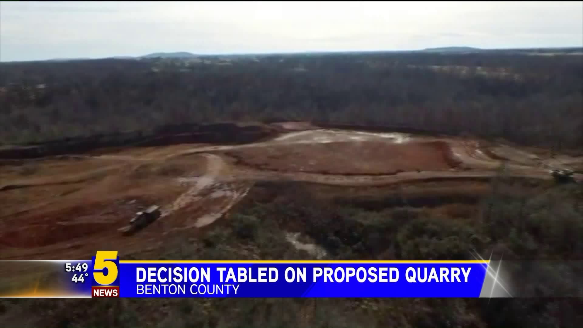 Decision Tabled on Proposed Quarry
