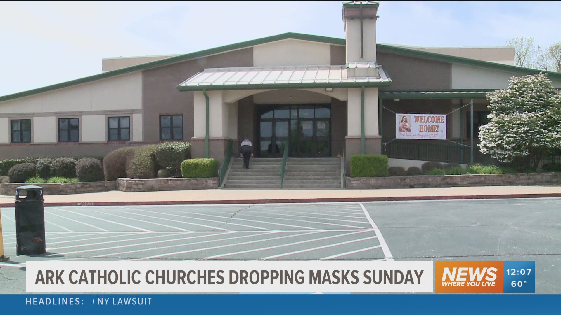 Starting this weekend, congregations may gather in Arkansas to attend mass without a face mask.