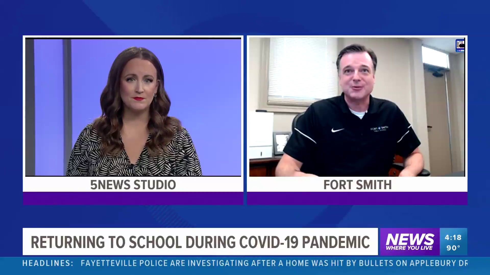 Fort Smith Public Schools Superintendent Dr. Doug Brubaker joined 5NEWS to discuss the district's plans to return to school amid the coronavirus pandemic.