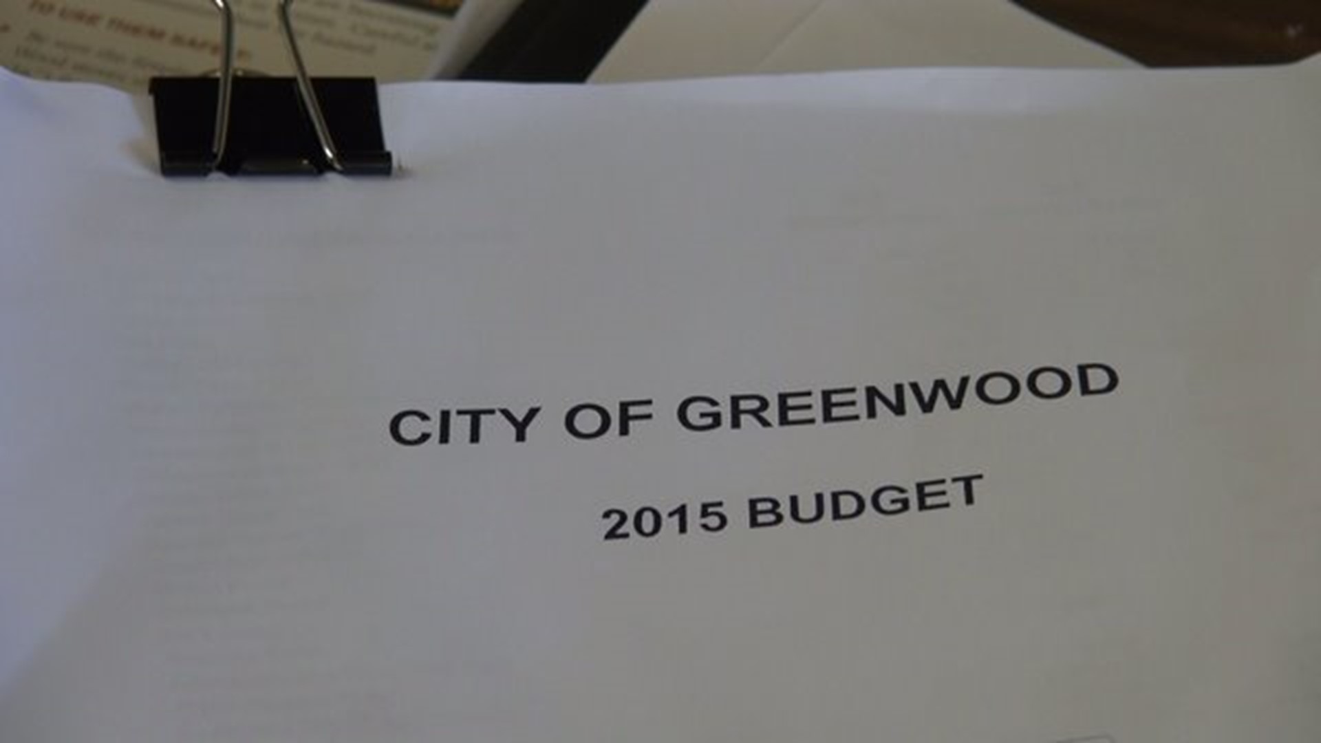 Greenwood Budget