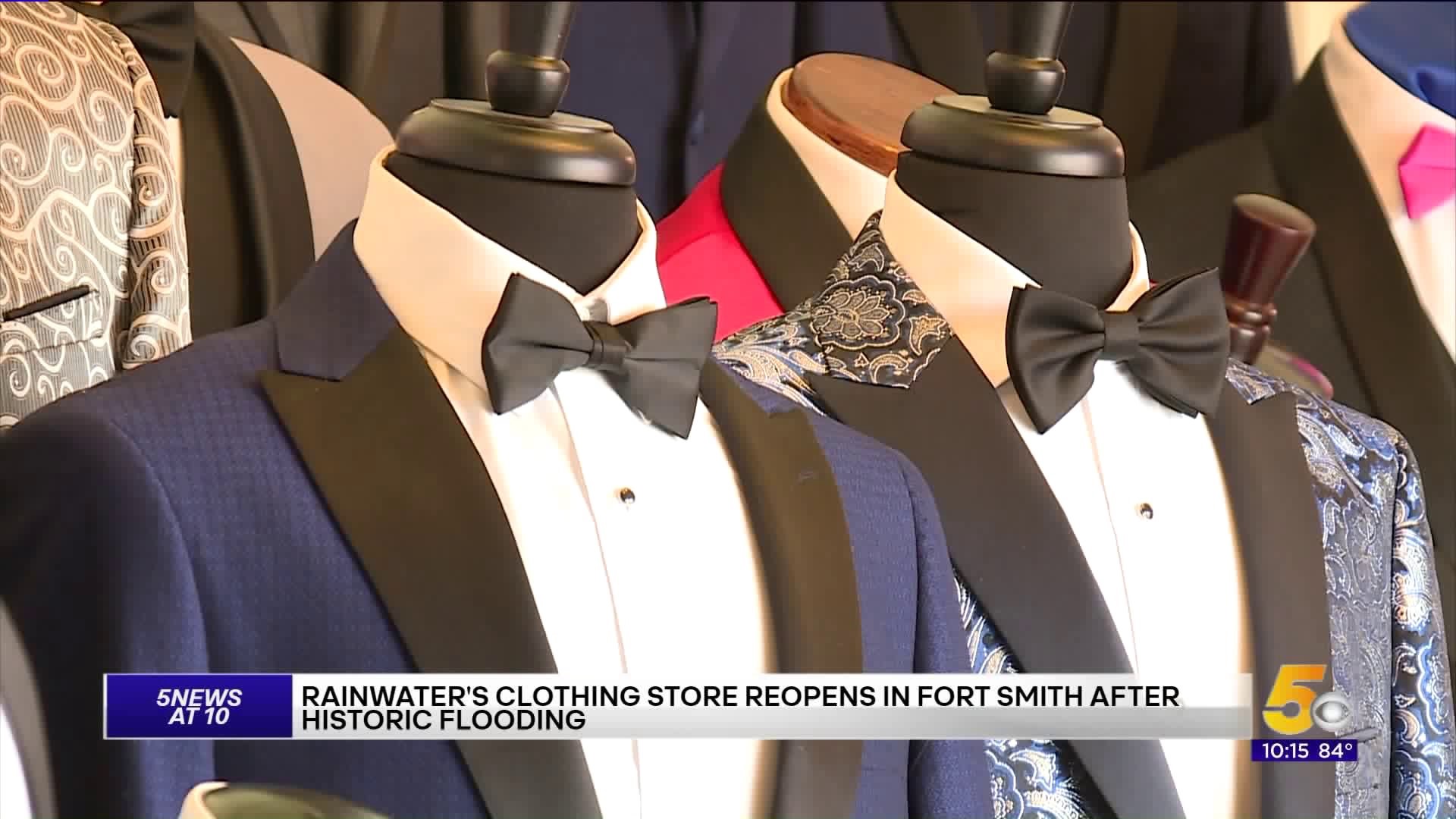 Rainwater`s Men`s Clothing In Fort Smith Reopens After Historic Flooding