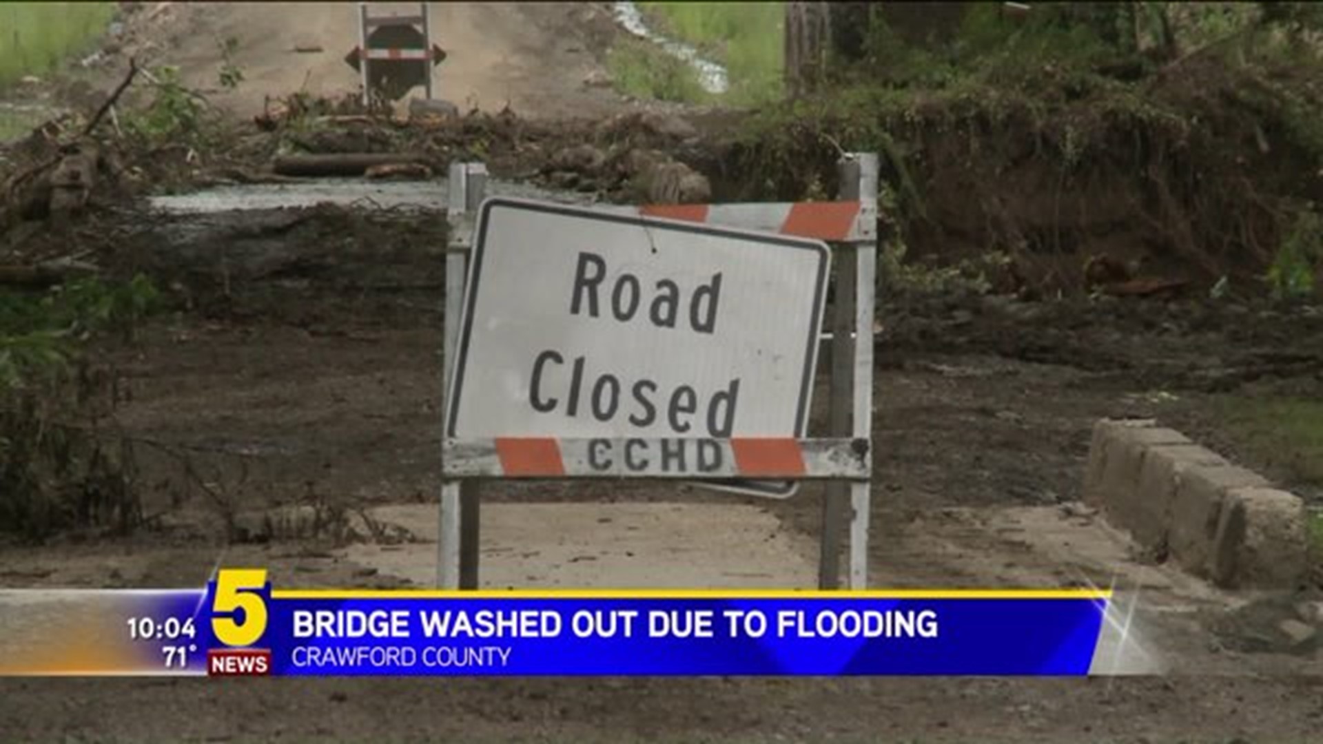 Winfrey Valley Bridge Washed Out