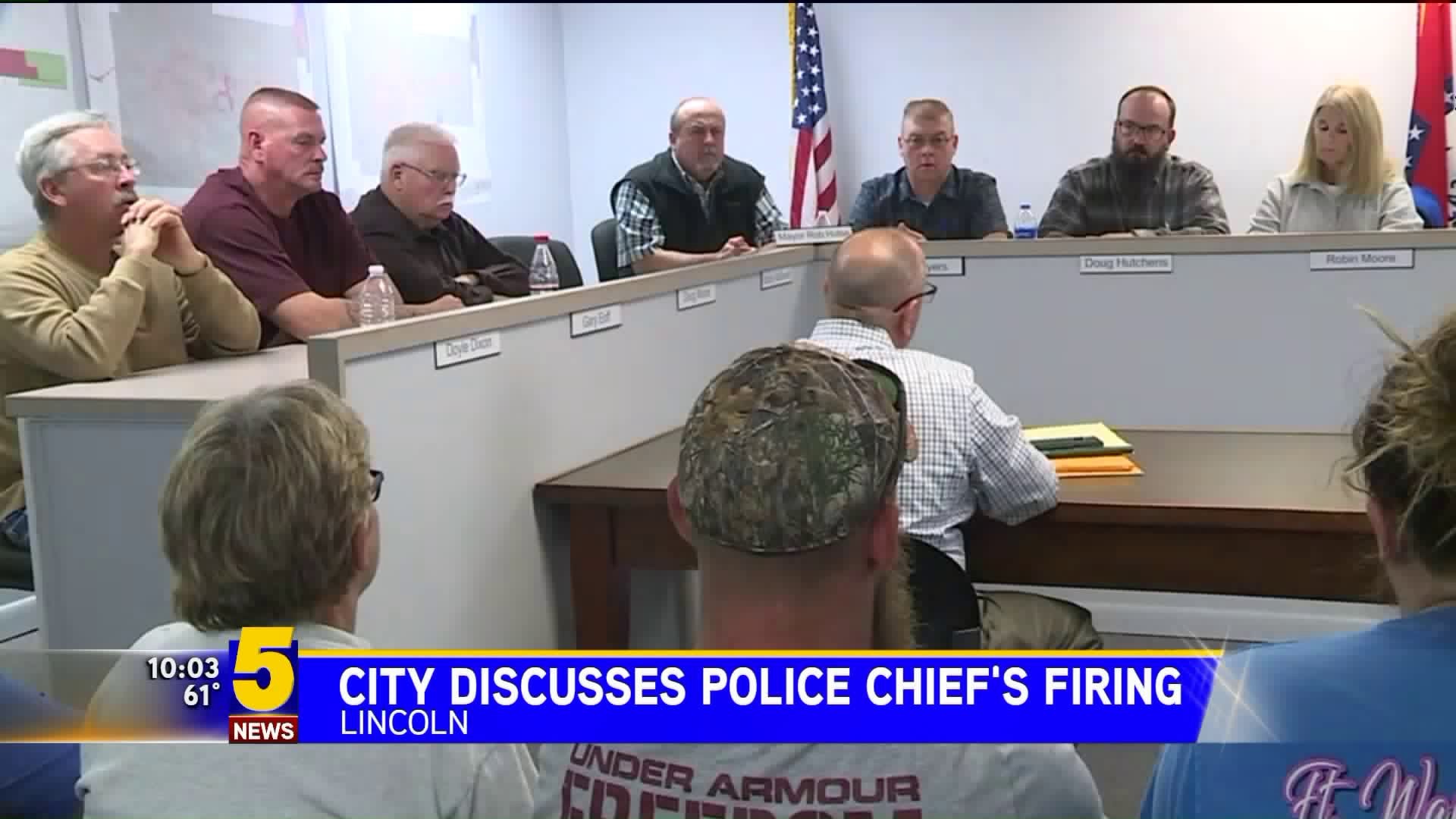 Lincoln City Council Discusses Police Chief`s Firing