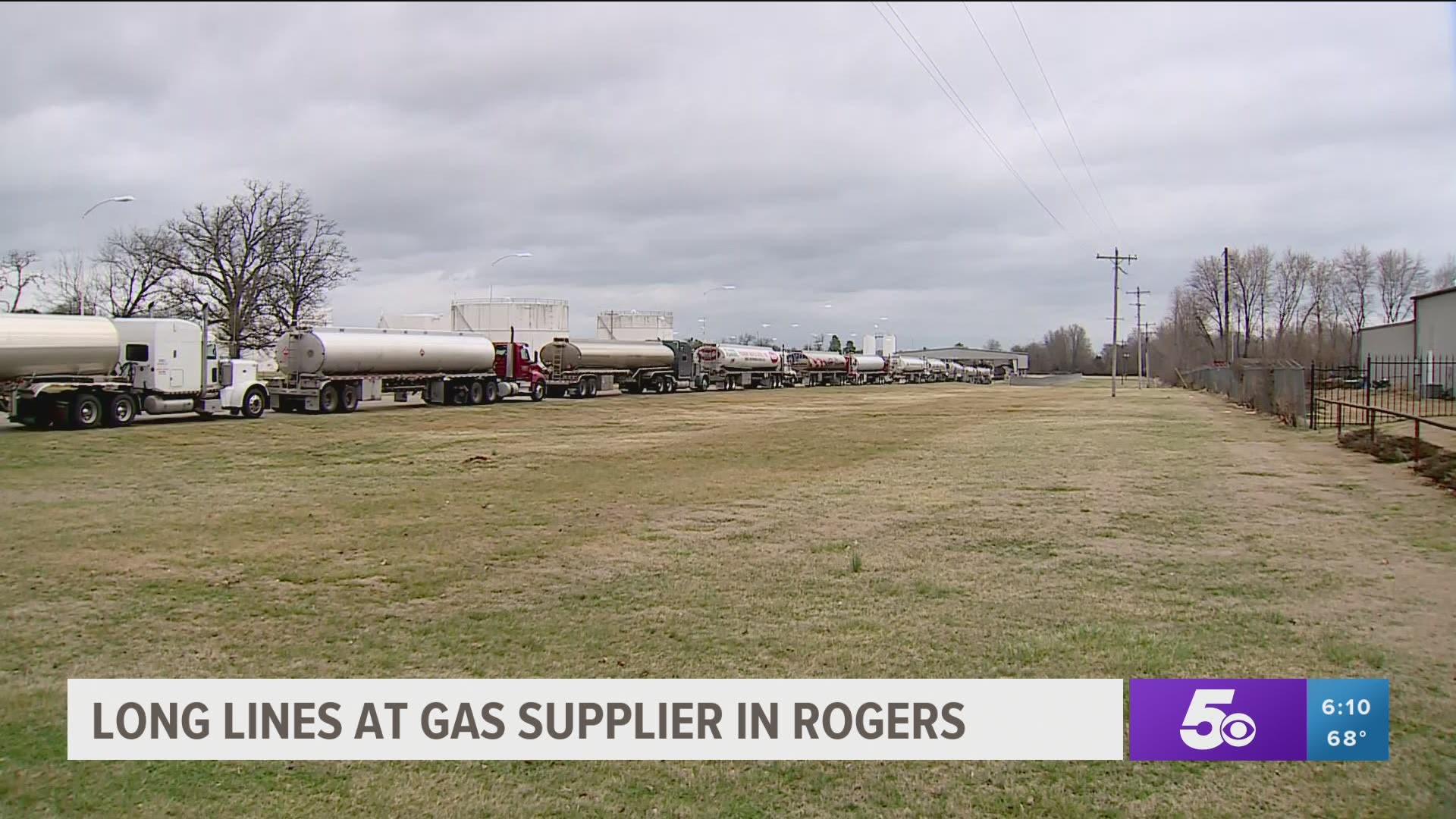 Long lines at gas supplier in Rogers