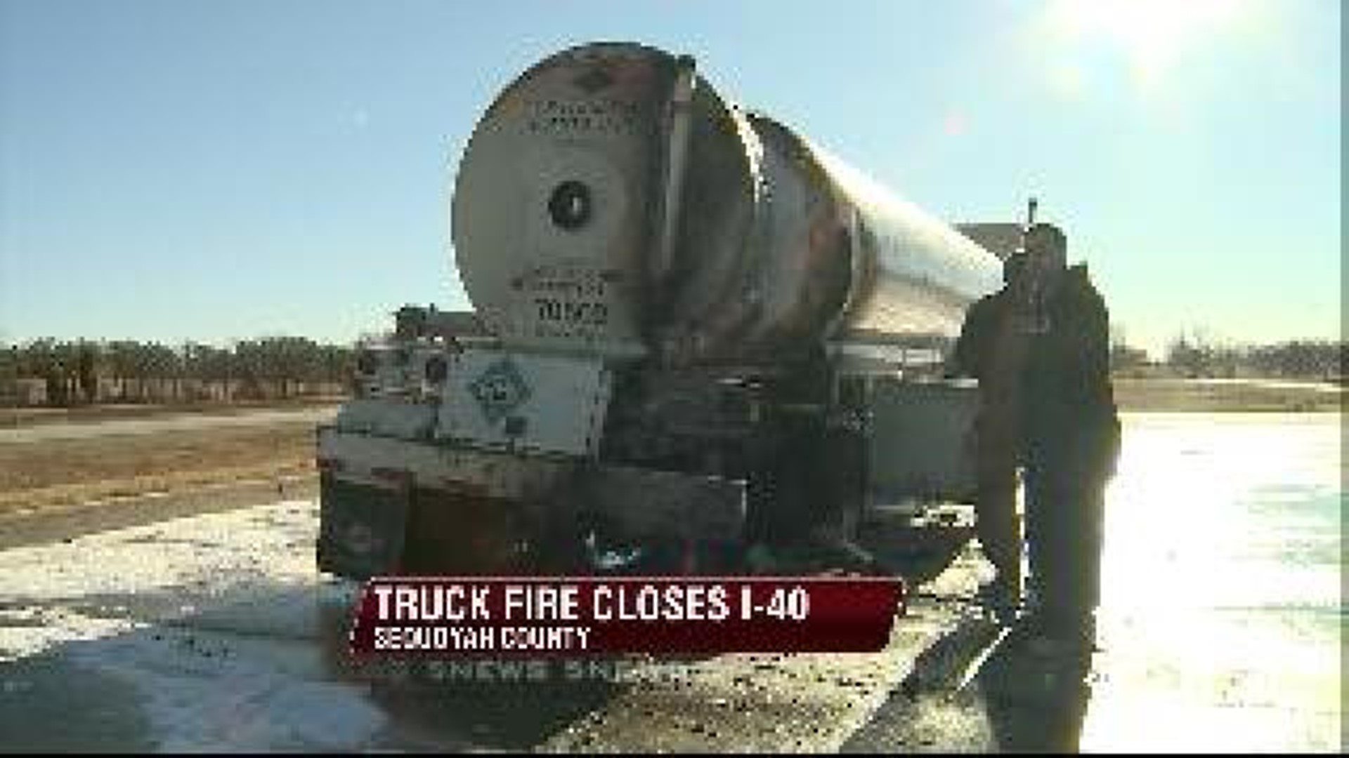 Tanker Fire Closes Interstate