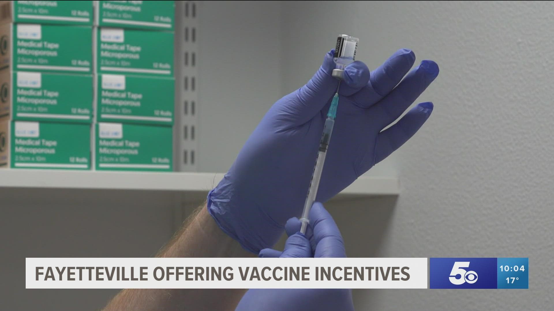 In an effort to get more residents vaccinated, the City of Fayetteville's Vaccine Incentive Program is offering residents $100 for proof of vaccination.