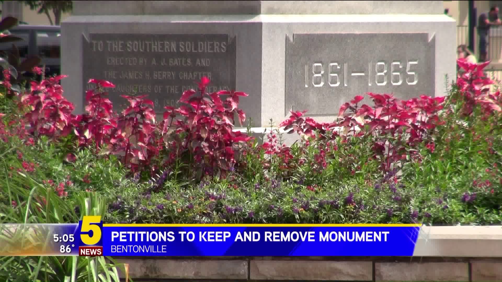 Petitions To Keep And Remove Monument