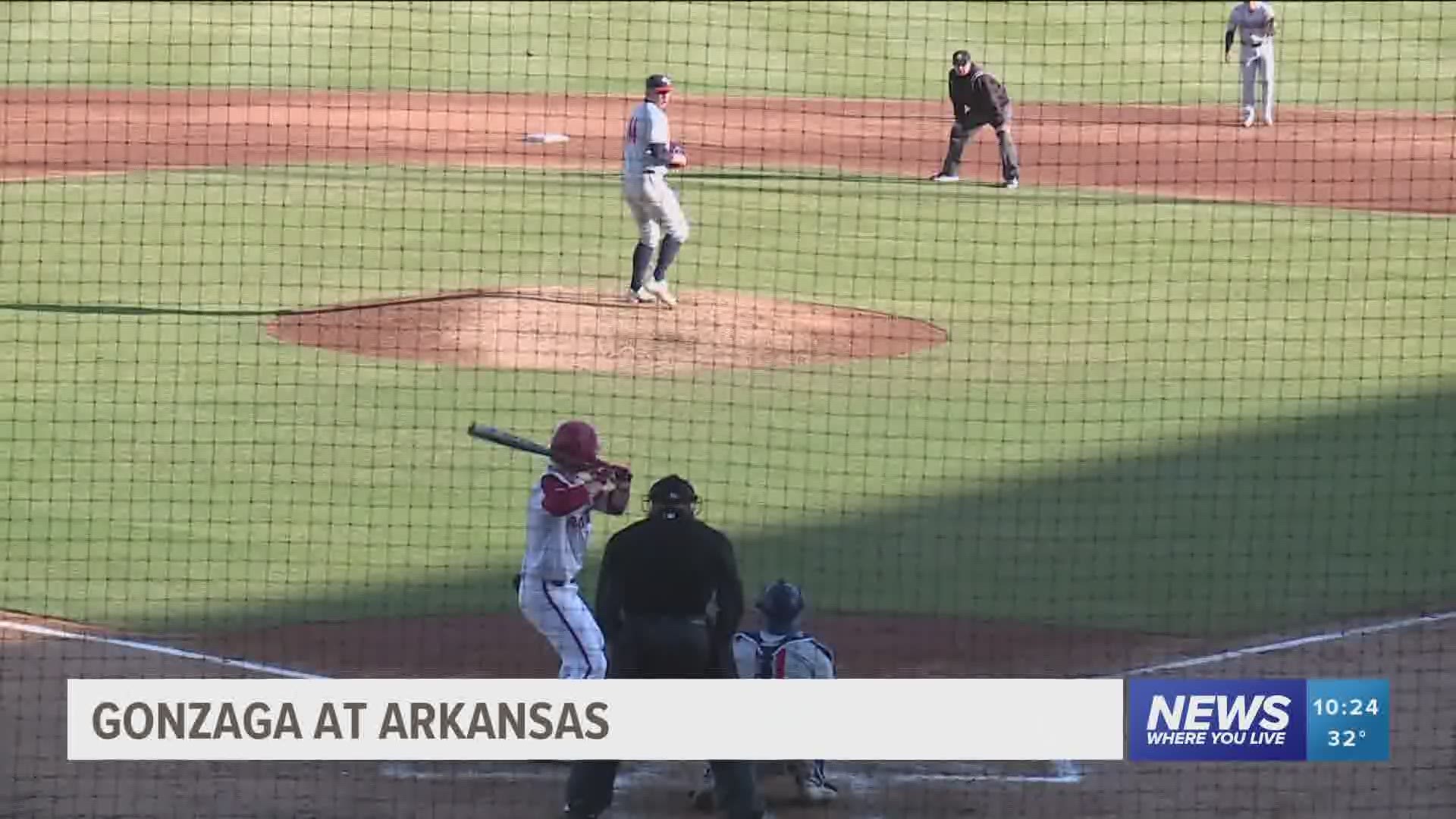 Gonzaga at Arkansas baseball