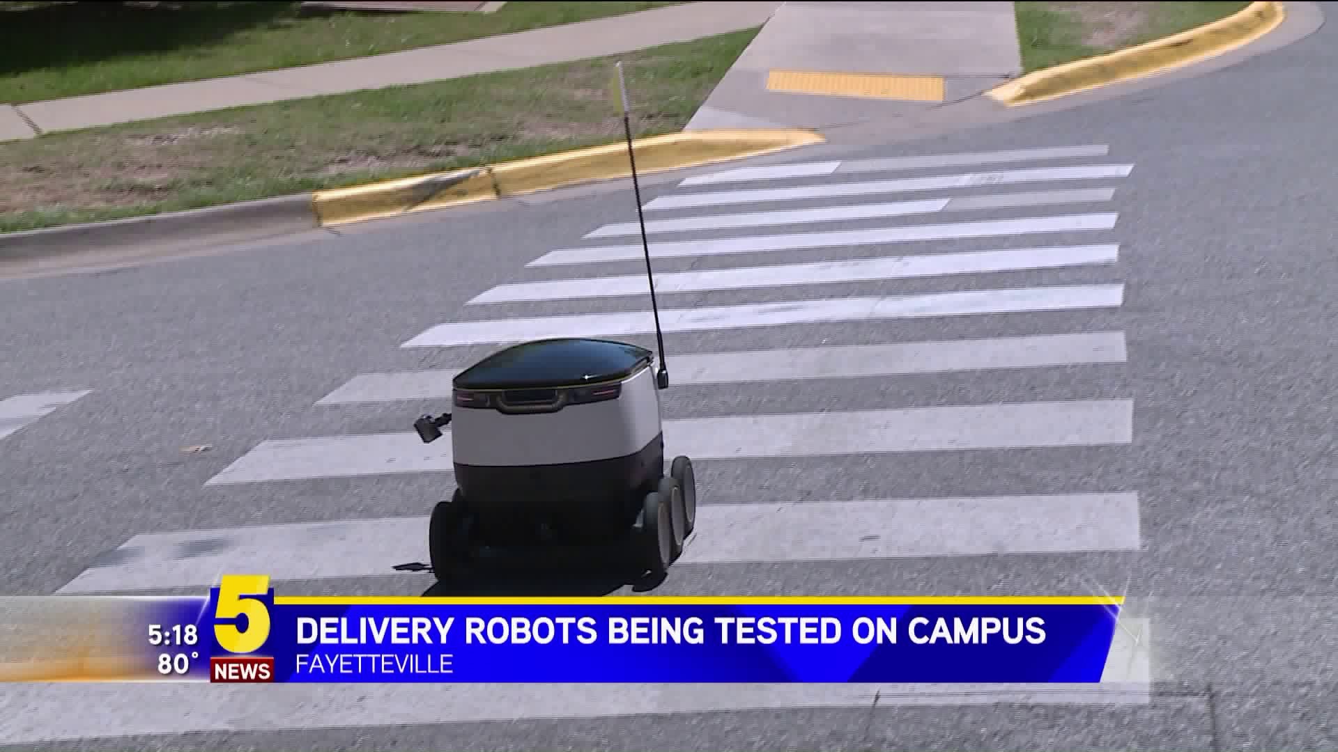 DELIVERY ROBOTS BEING USED ON CAMPUS