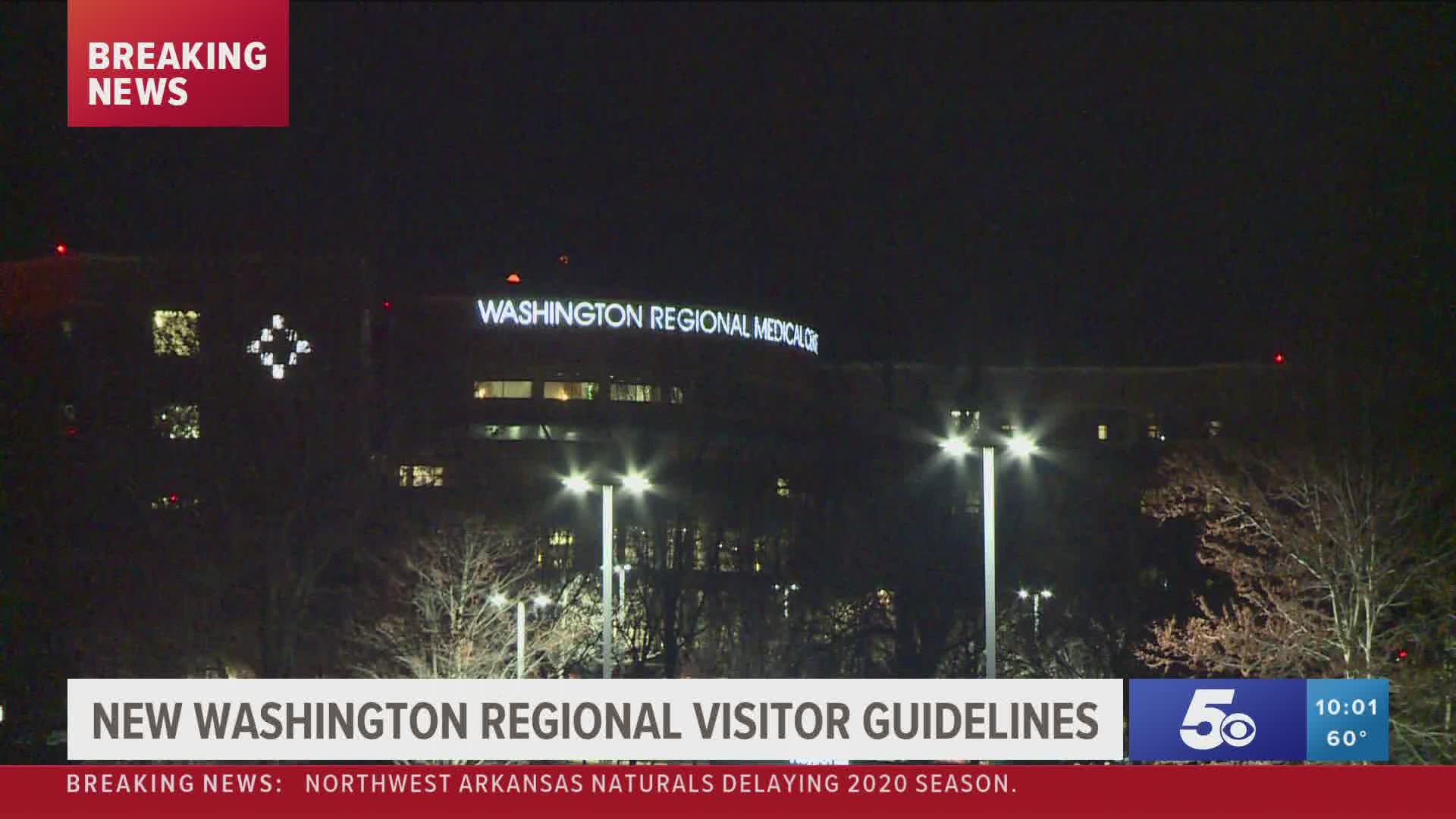 New Washington Regional visitor guidelines