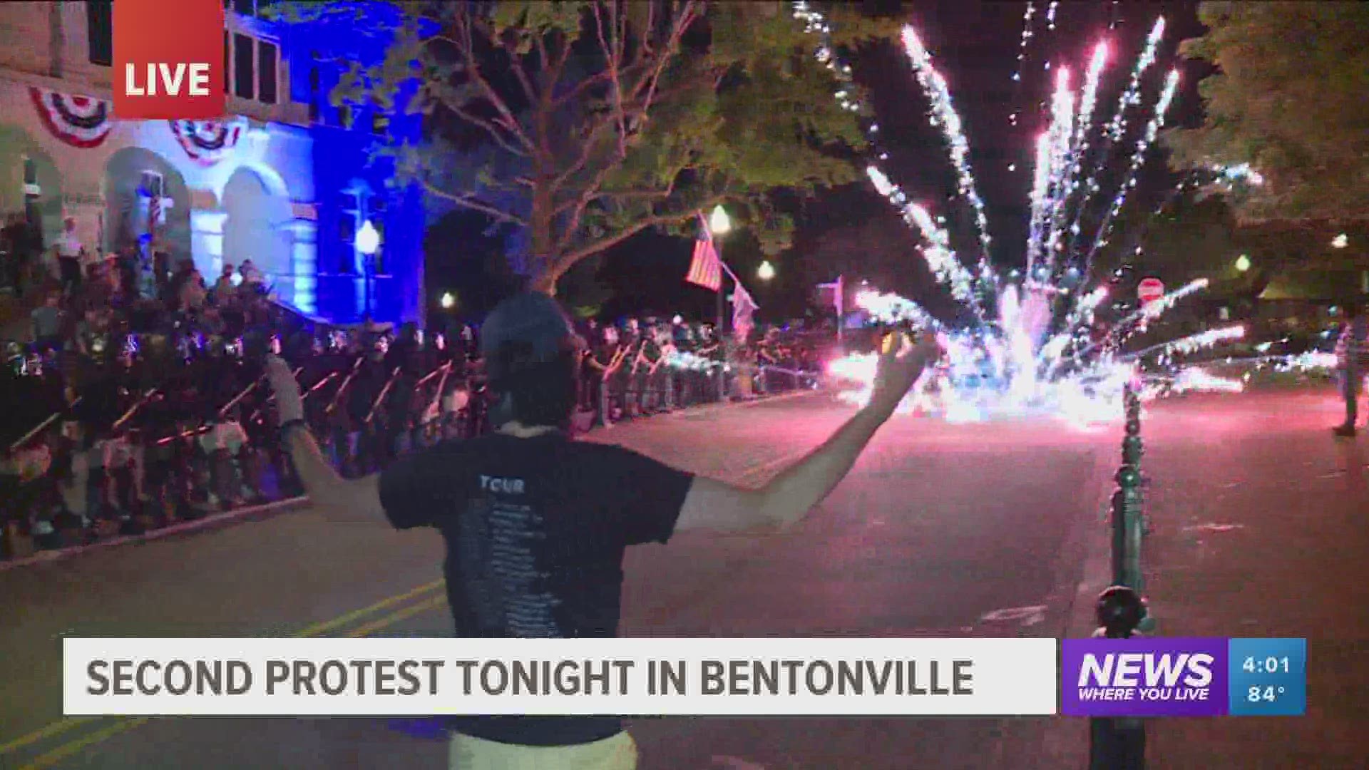 Second protest scheduled for tonight in Bentonville