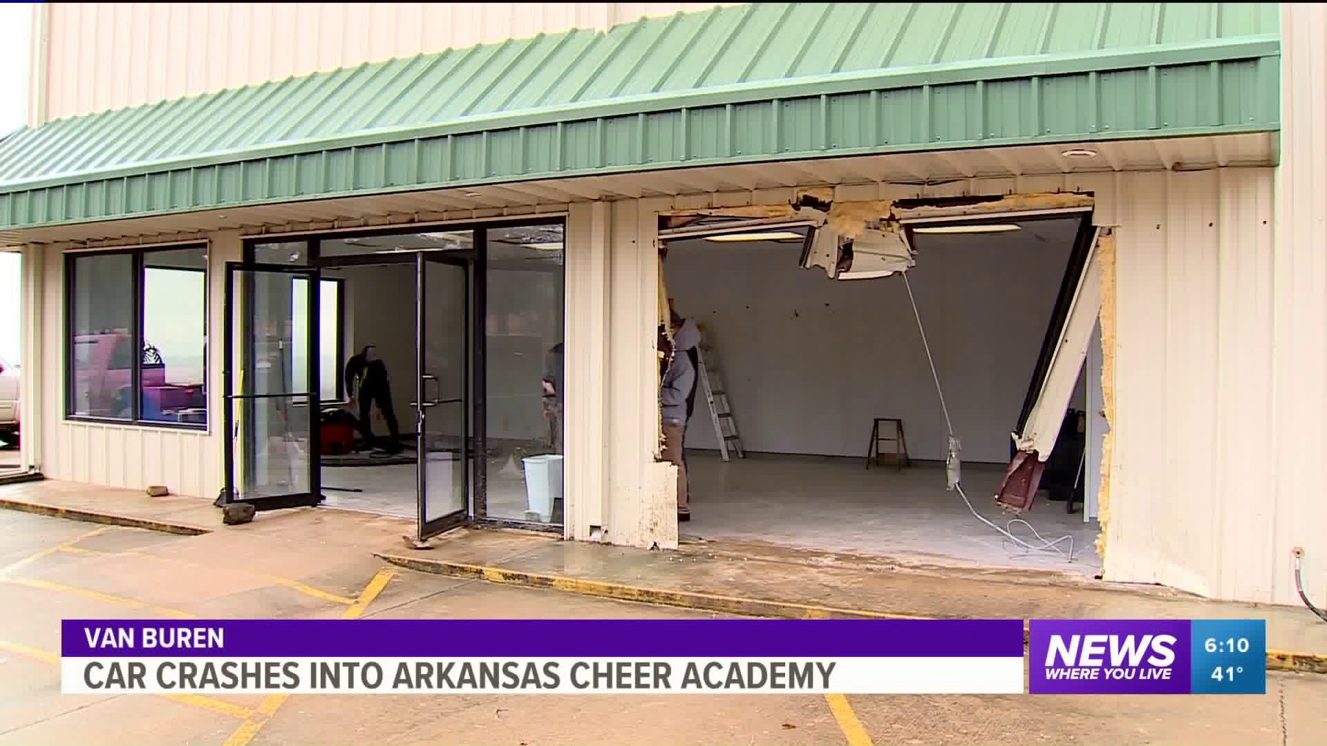 Vehicle Crashes into Arkansas Cheer Academy