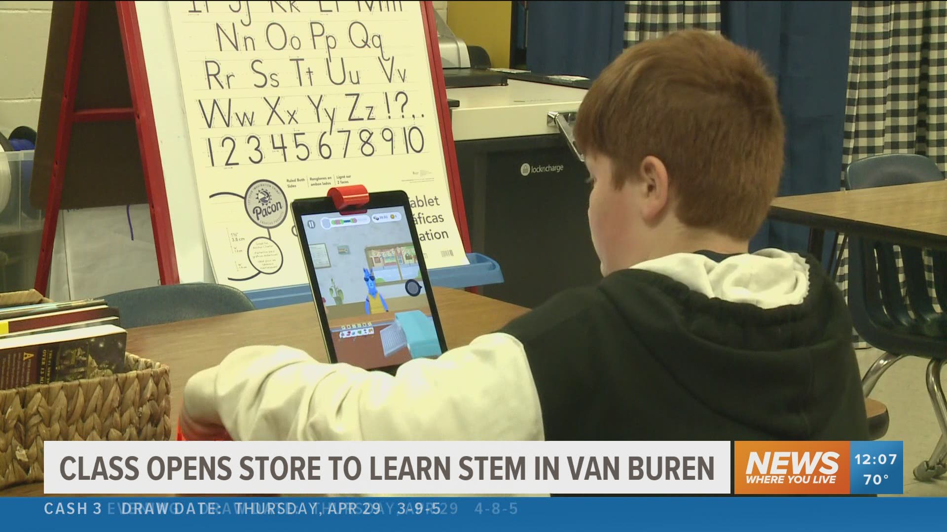 One Van Buren elementary school class took an idea from an educational game and brought it to life.