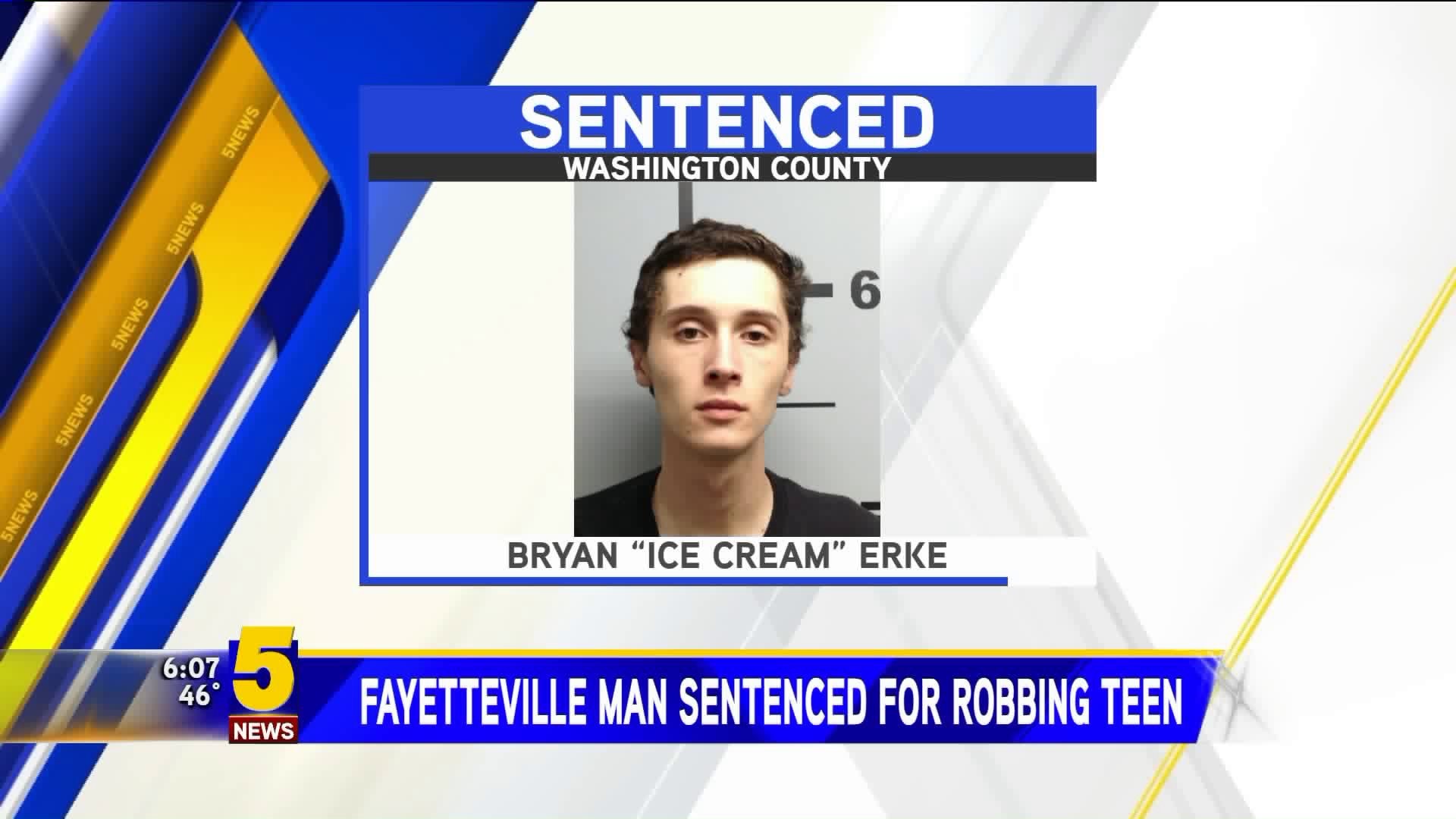 Fayetteville Man Sentenced For Robbing Teen
