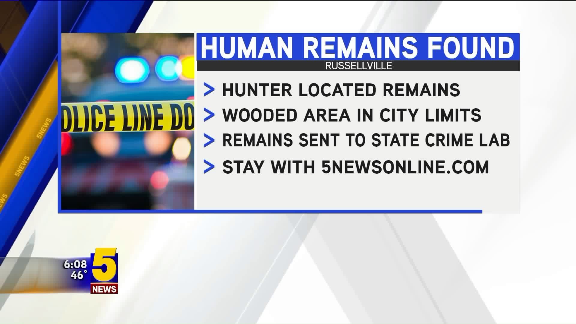 Human Remains Found In Russellville