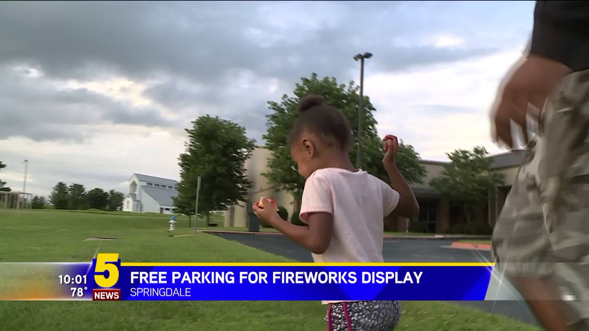 Free Parking For Fireworks Display
